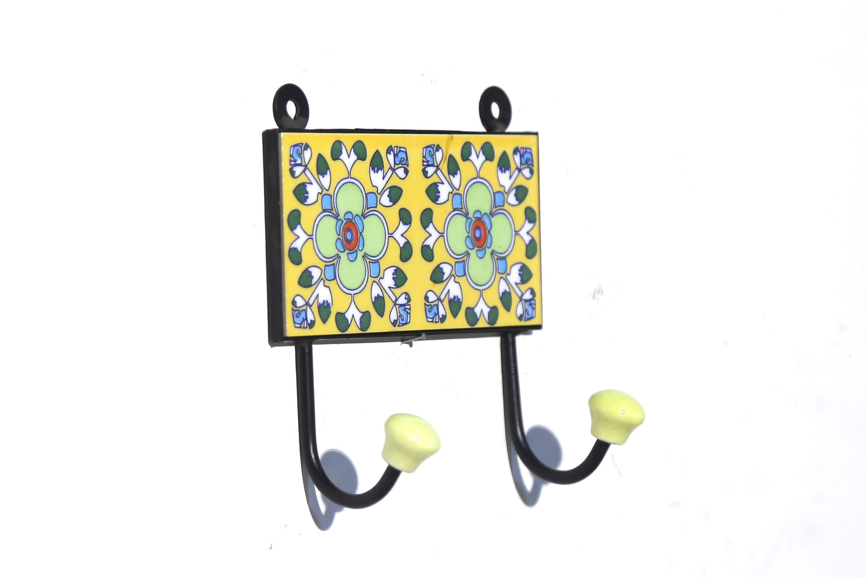 3 by 6 Tile Hook with Metallic Frame Pattern-5 Hook