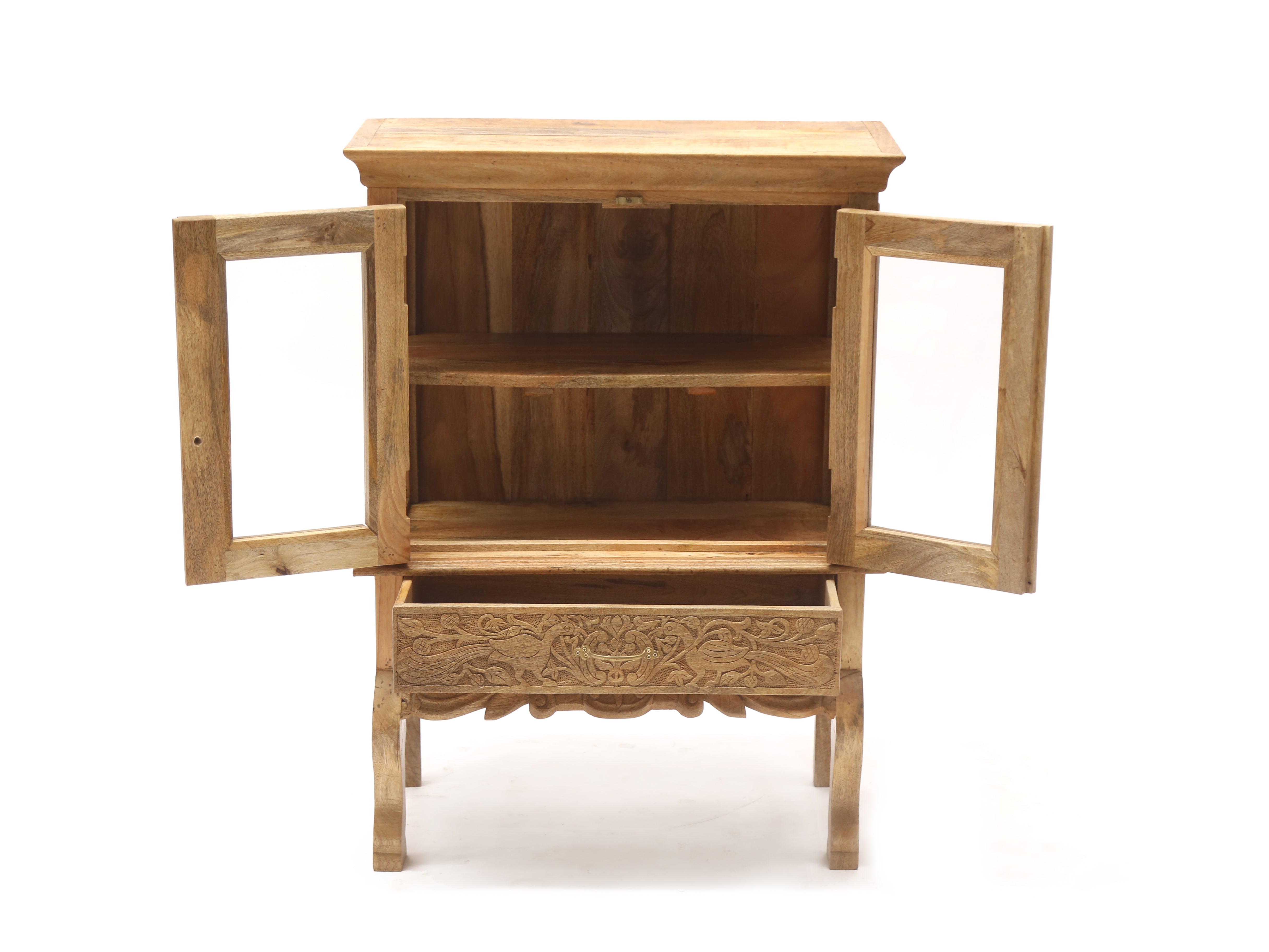 Intricate Designed Wooden Cabinet Cupboard