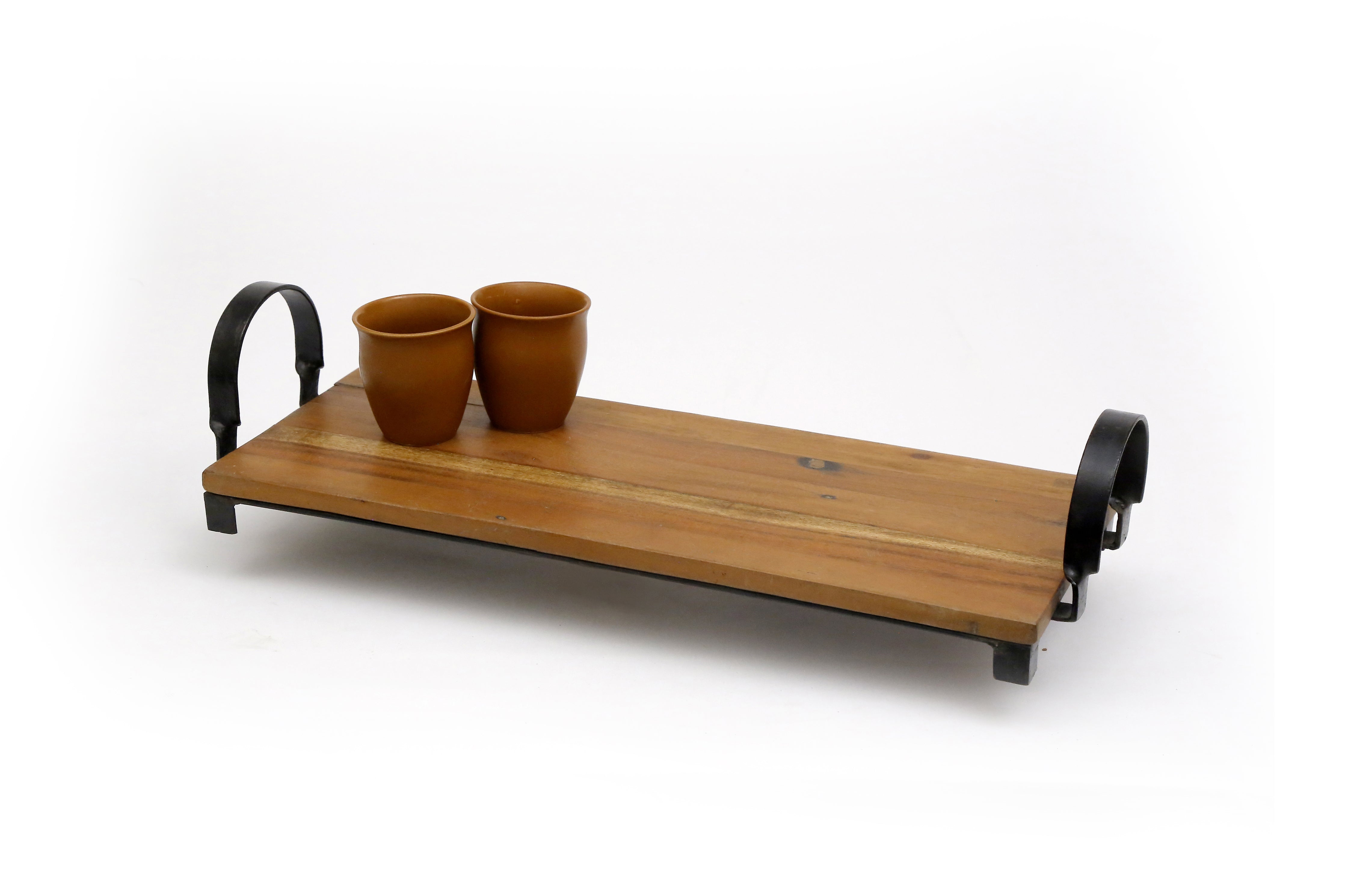 Wooden Tray Plank with Handle Tray