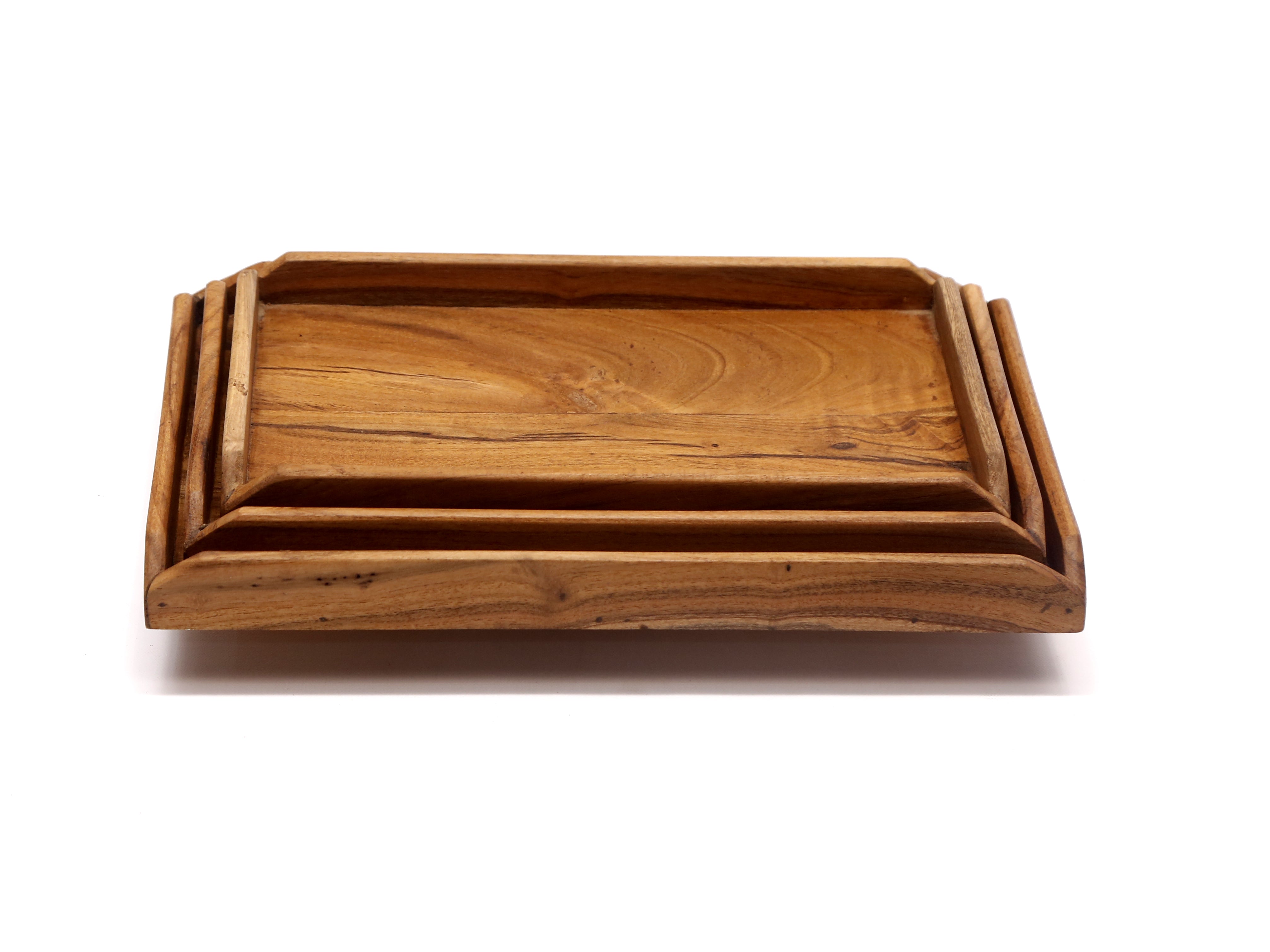 Nicked Border Tray Set Tray