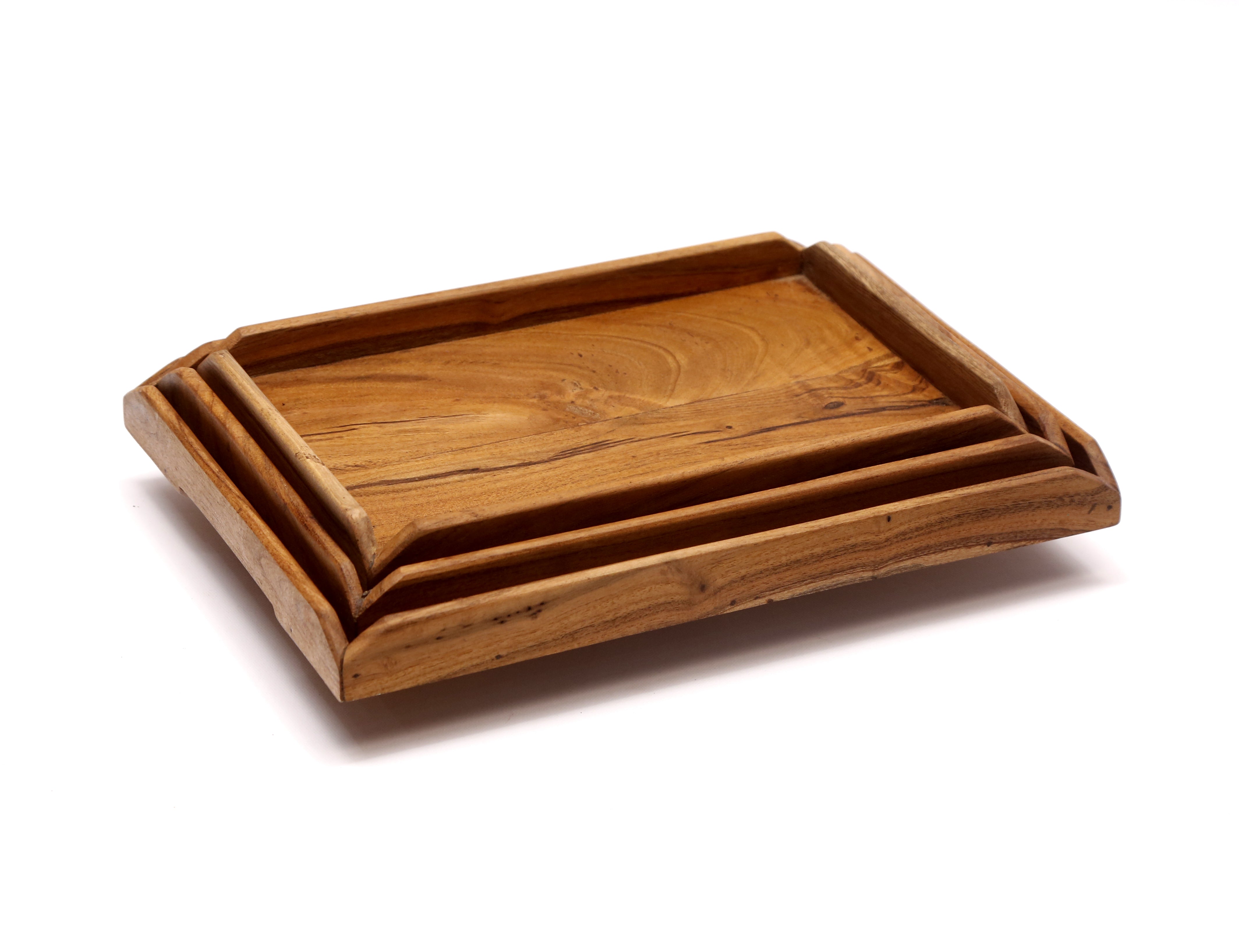 Nicked Border Tray Set Tray