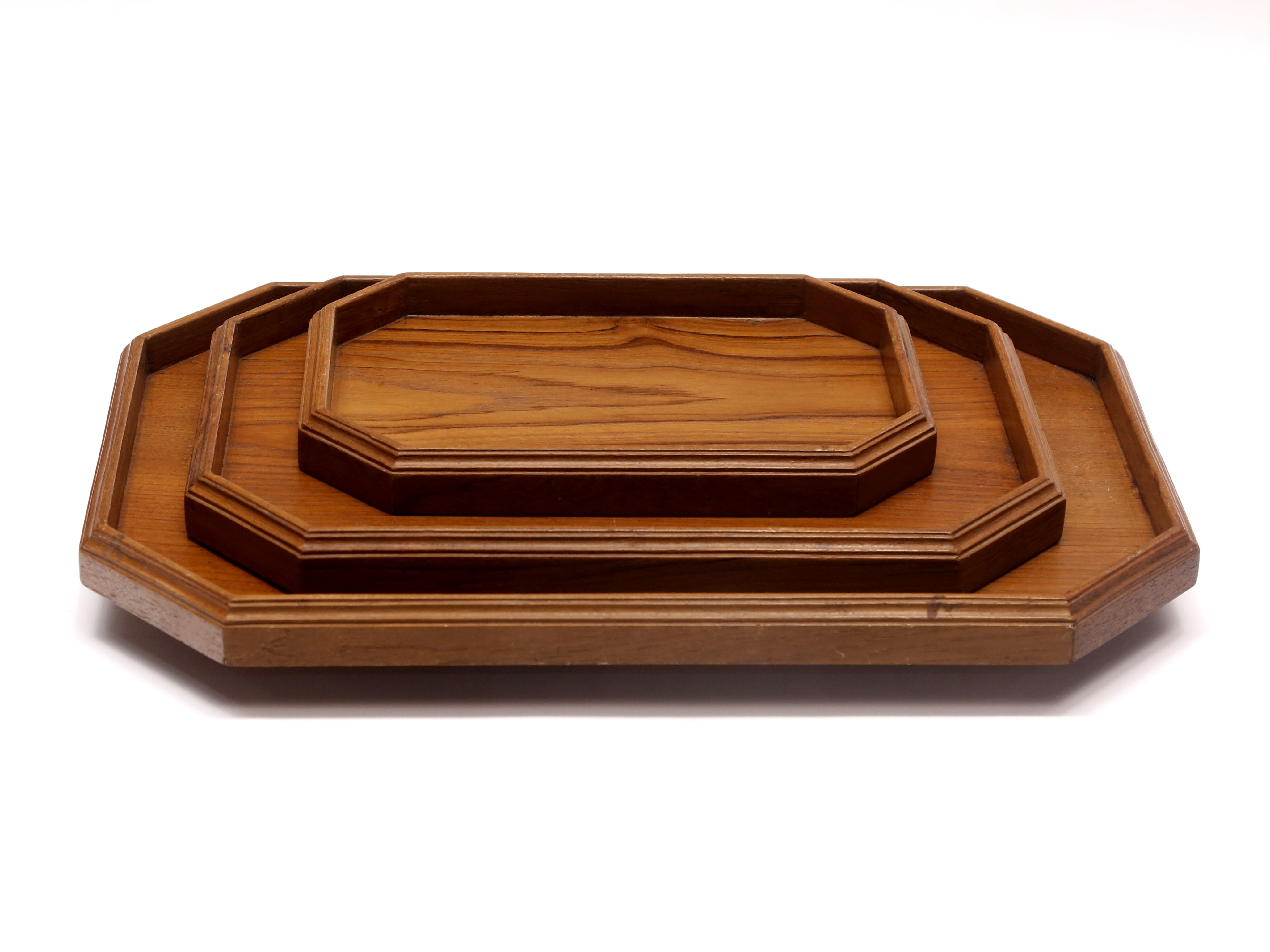 Wooden Octagram Tray Set Tray