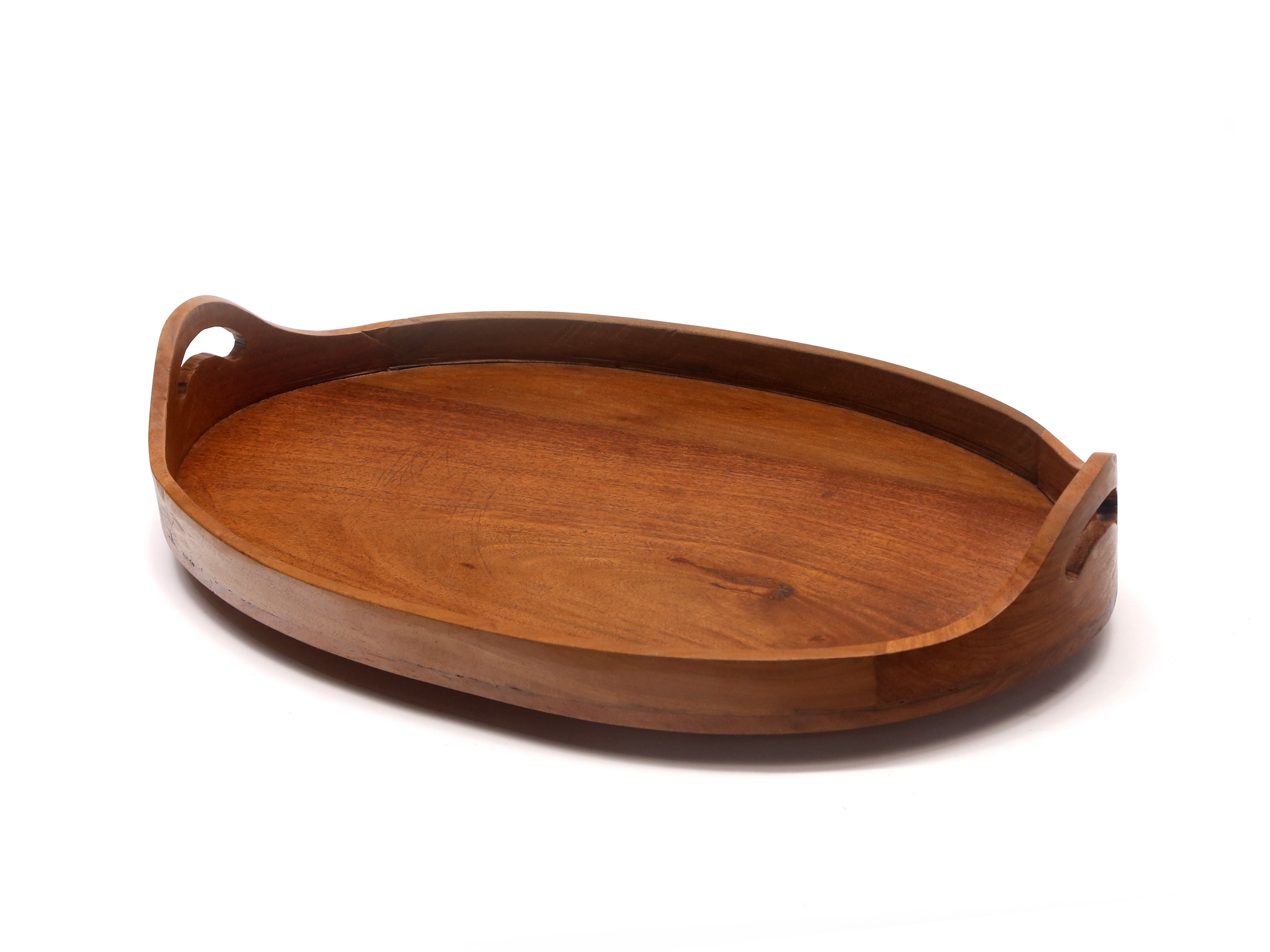 Oval Solid Wood Tray Tray