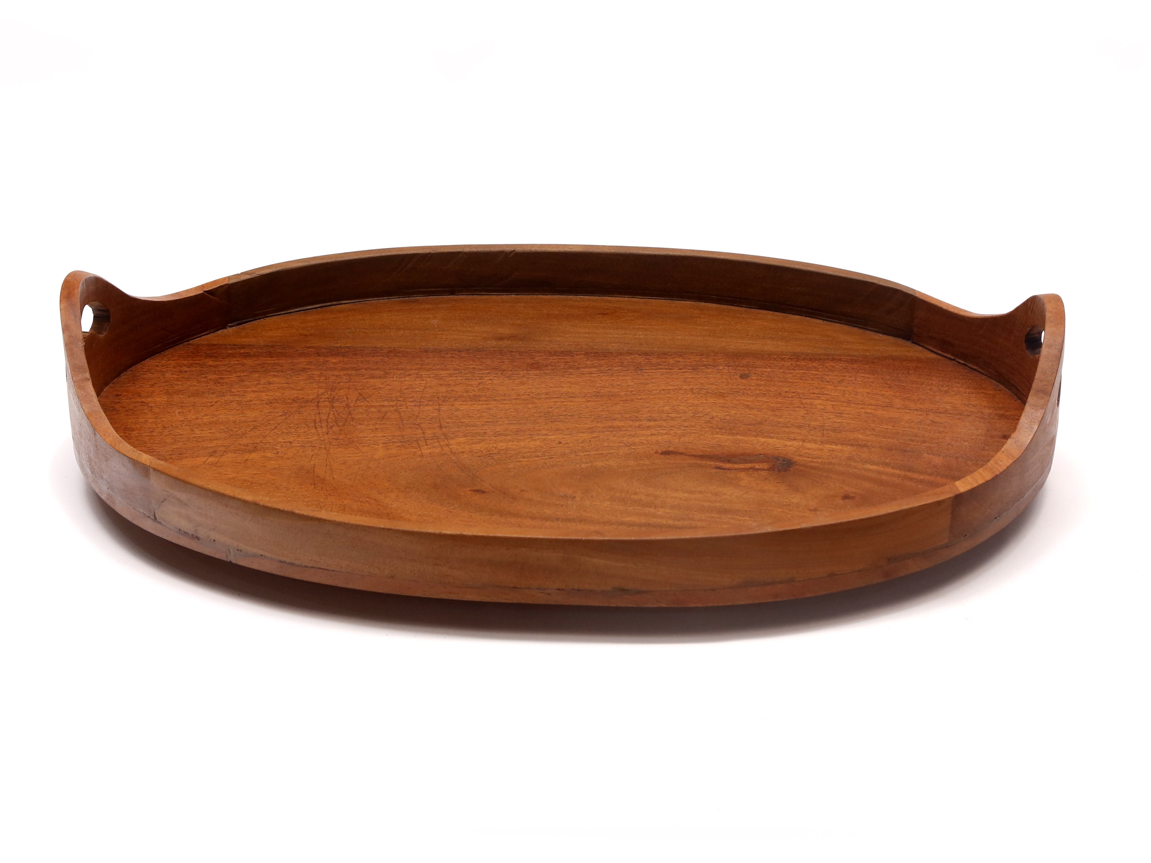 Oval Solid Wood Tray Tray