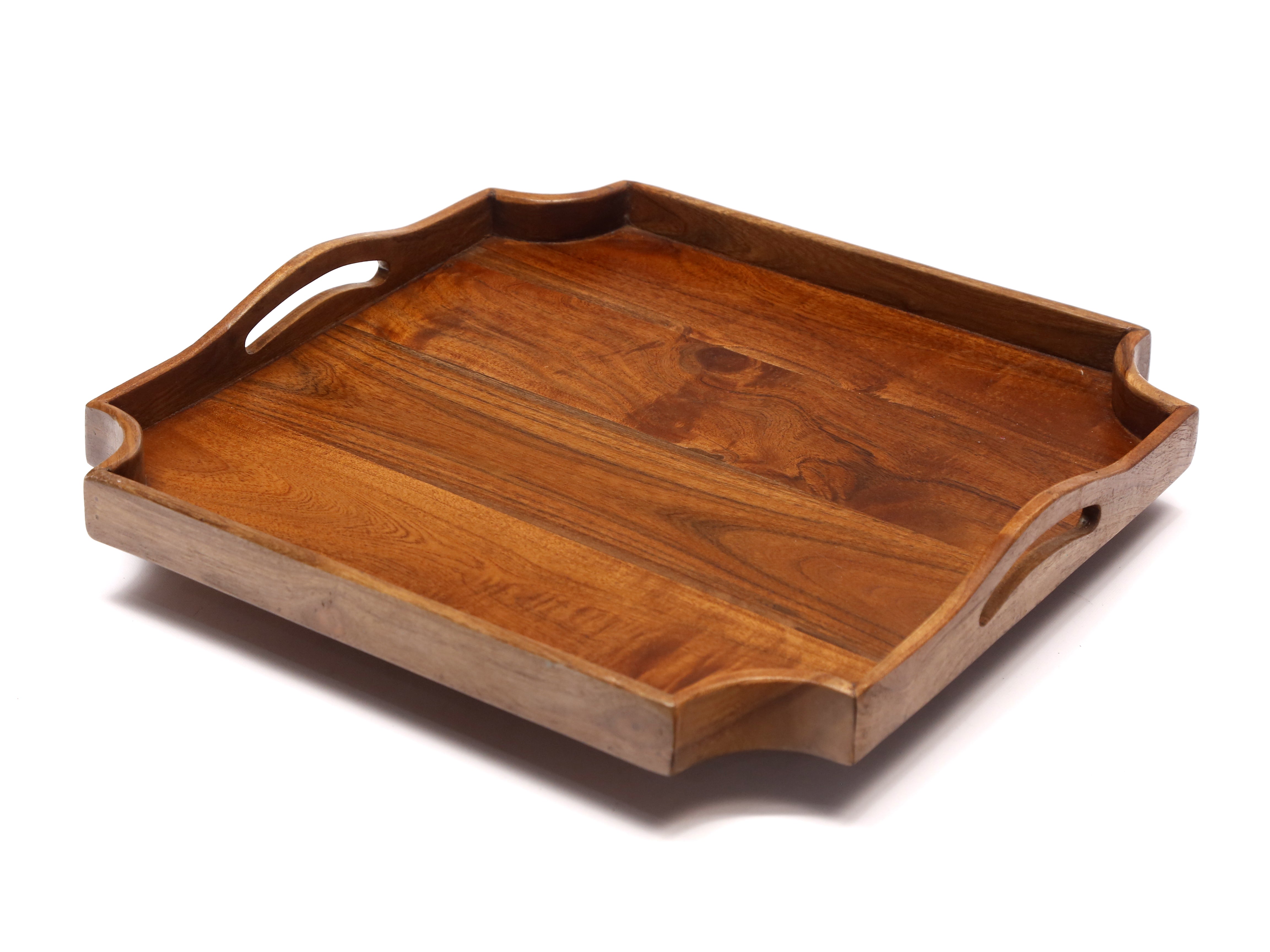 Wooden Abstract-shaped Tray Set Tray
