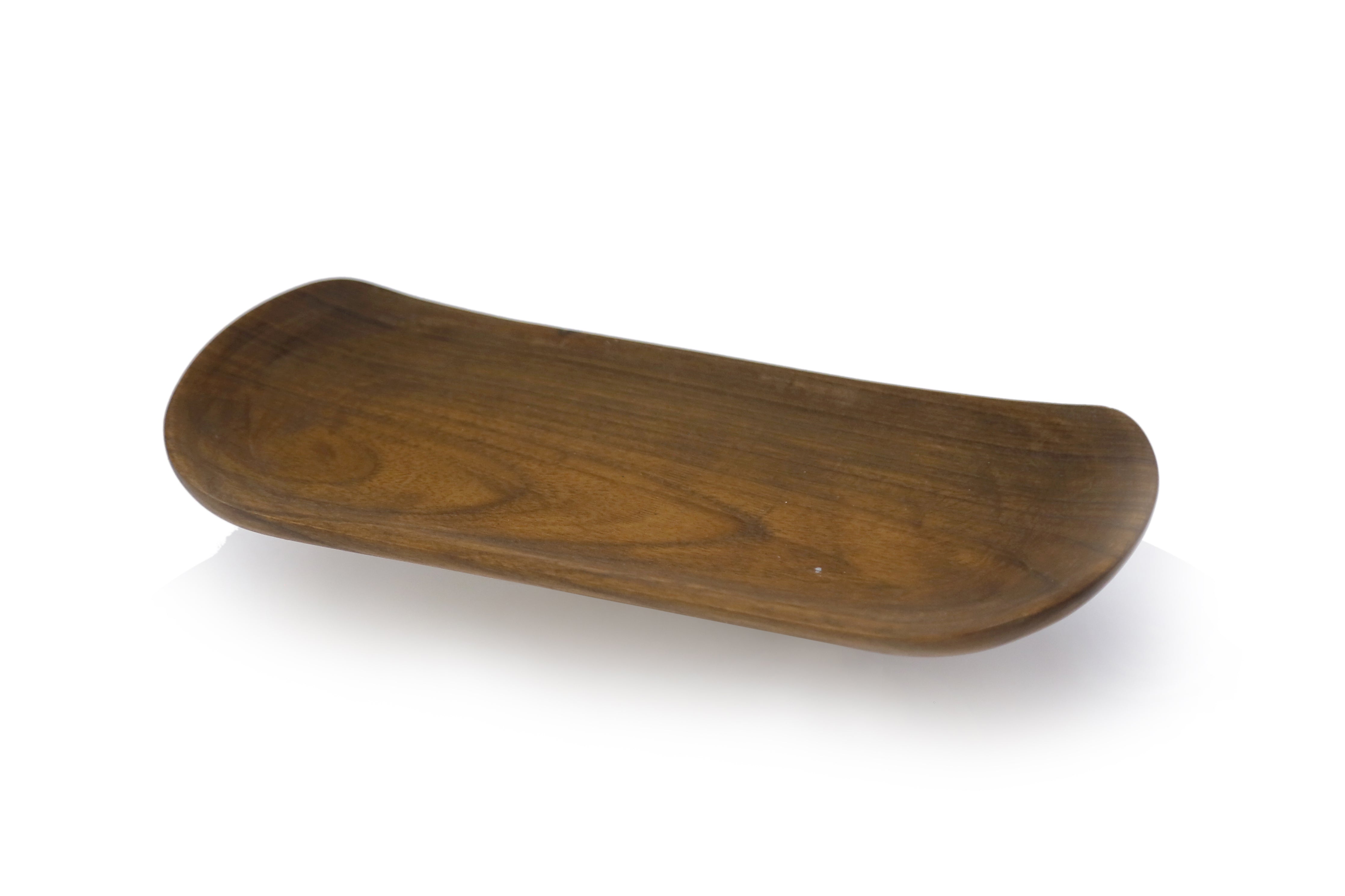 Woden Wave Shaped Platter Platter