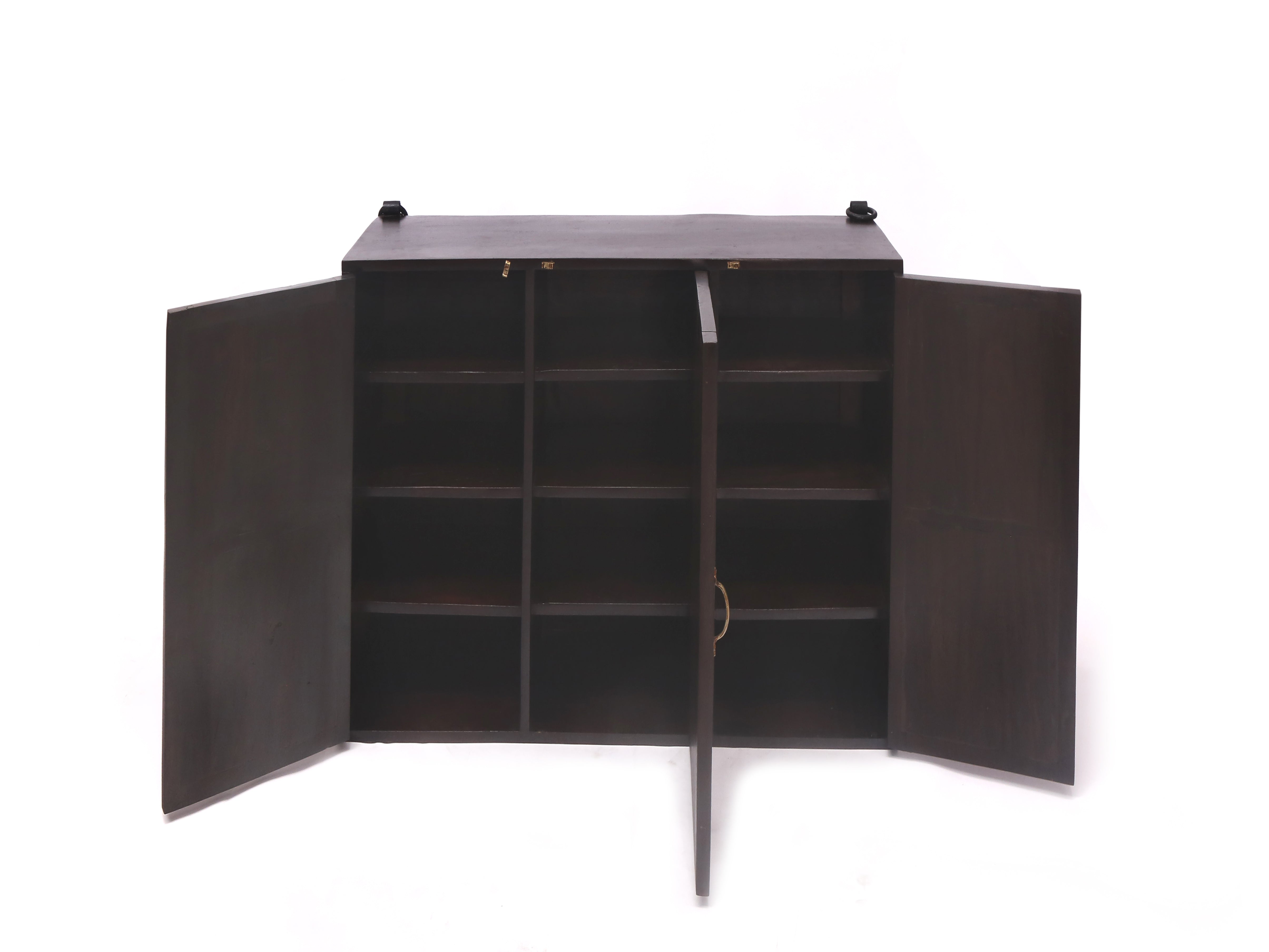 Wide 3 Door Wooden Cabinet Cupboard