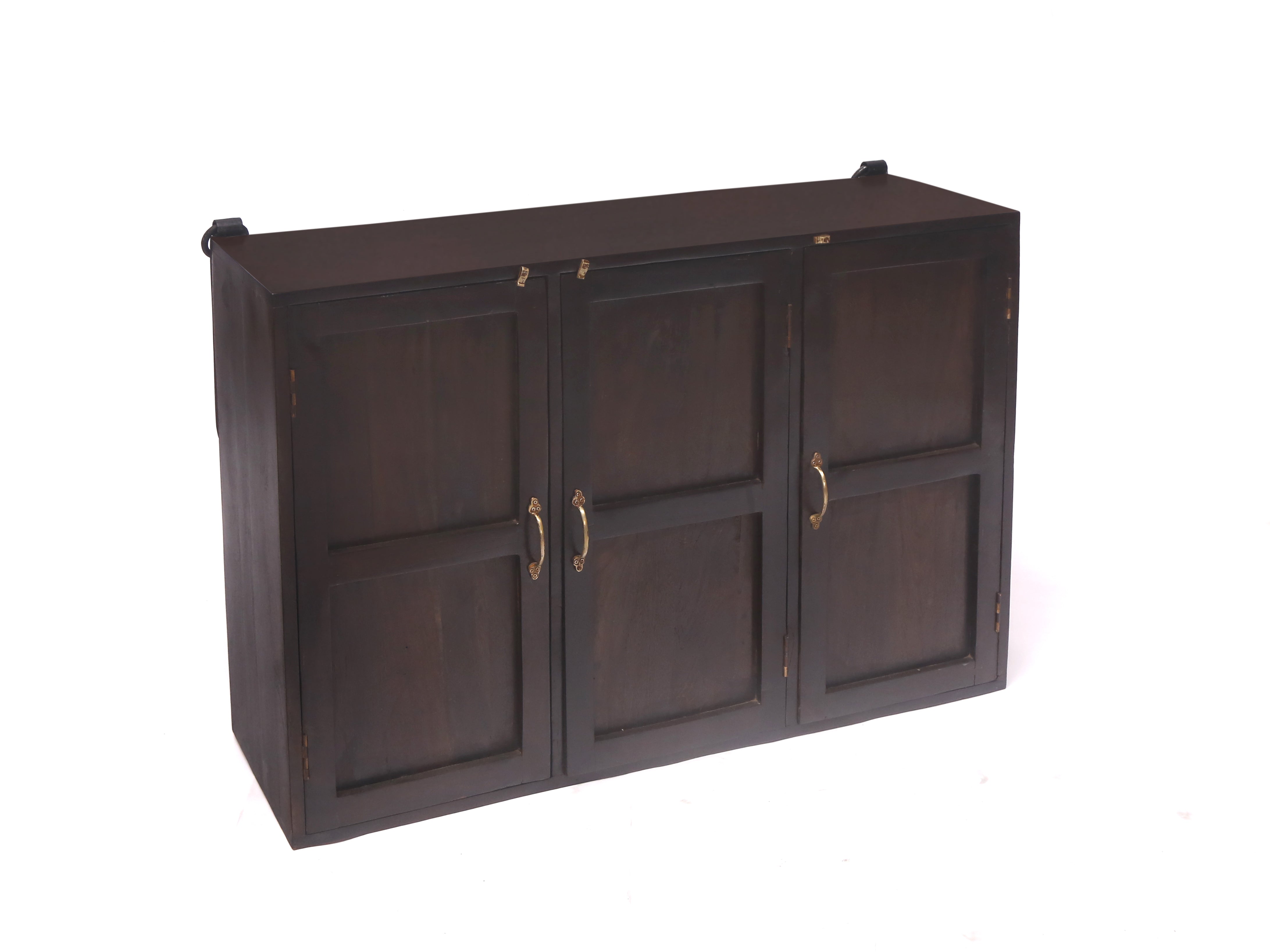 Wide 3 Door Wooden Cabinet Cupboard