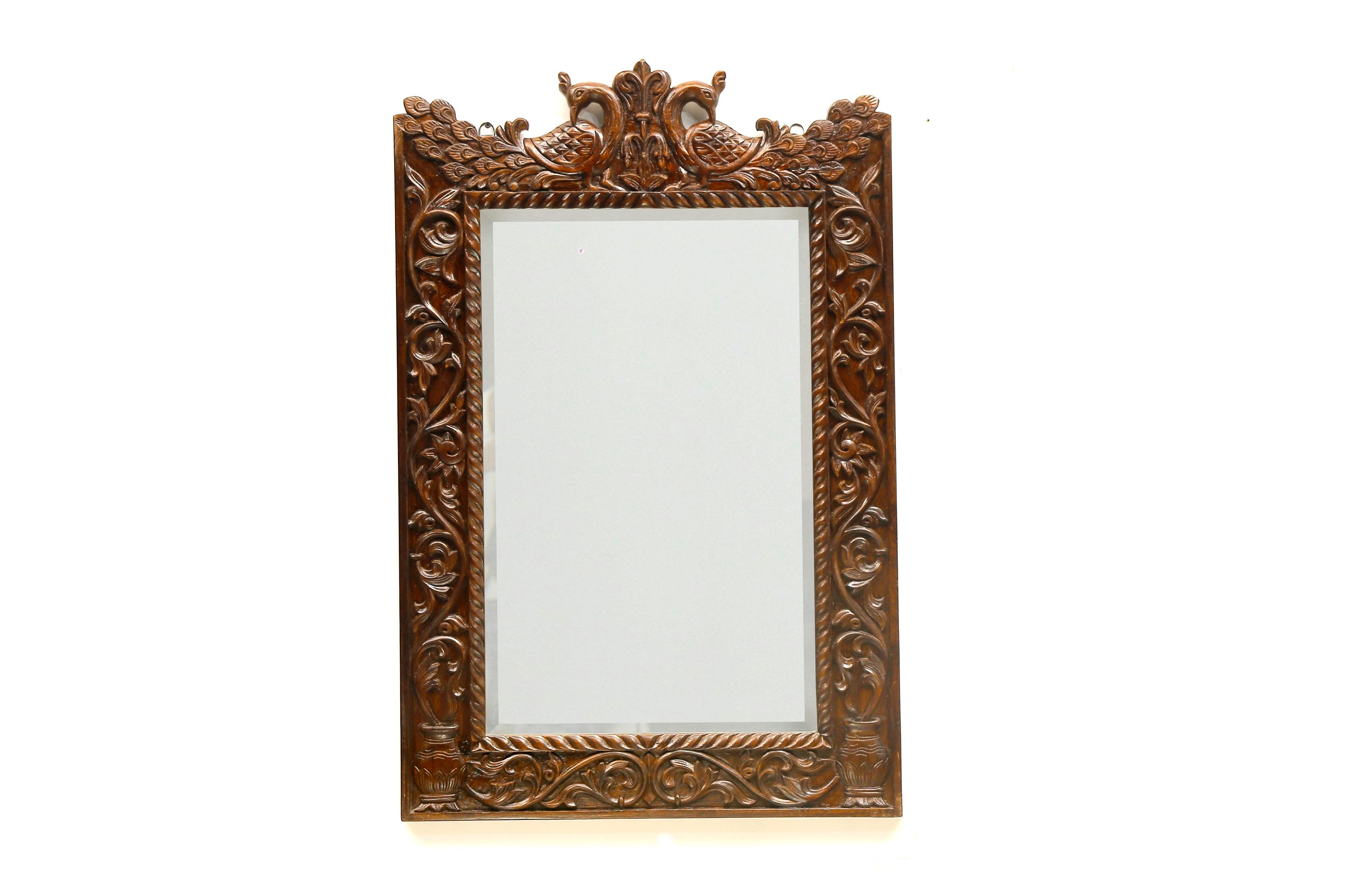 Traditional Carved Ethnic Mirror Mirror