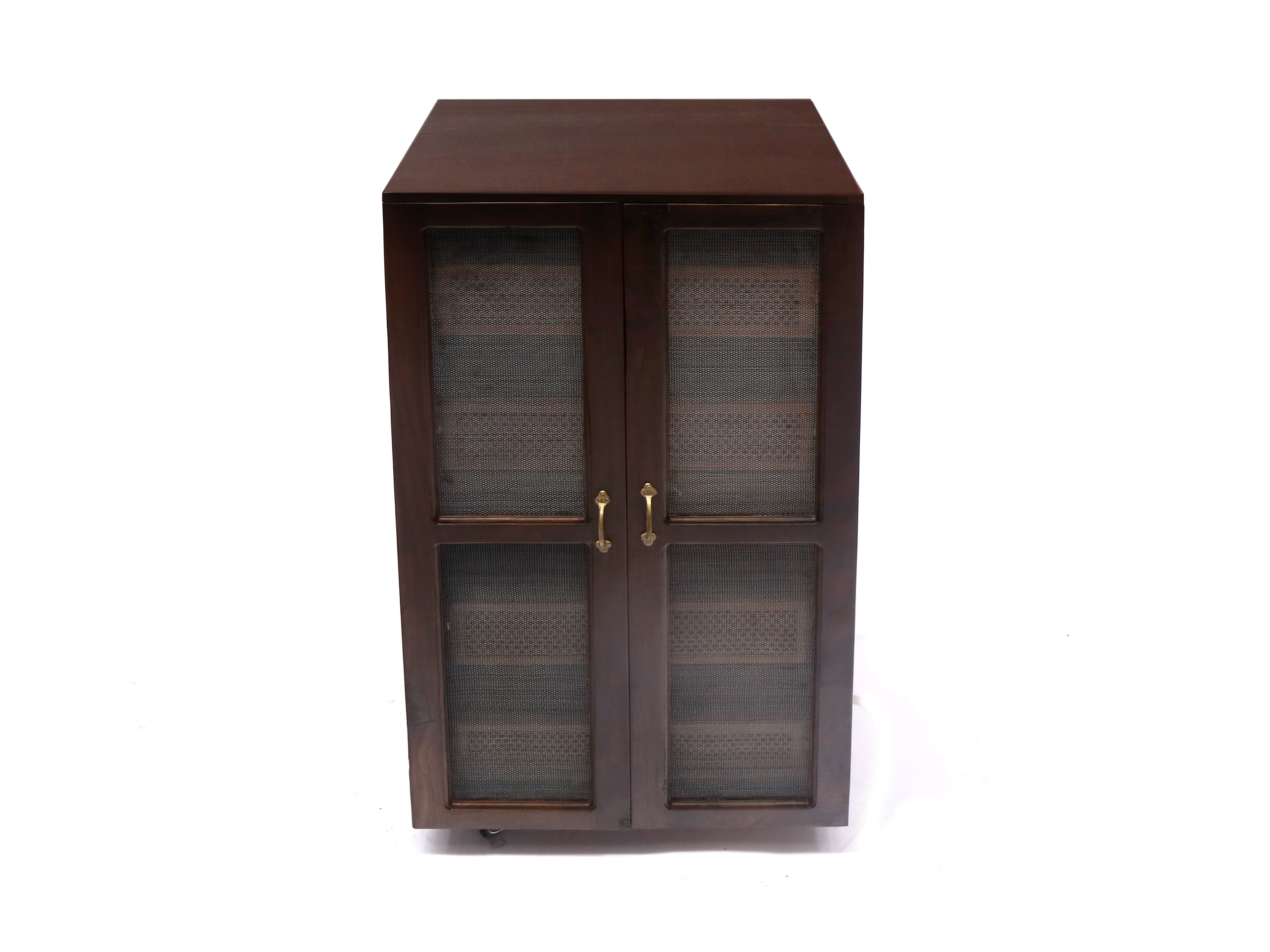 Wooden-Framed Fruit Basket Cupboard Fruit & Vegetable Cabinet