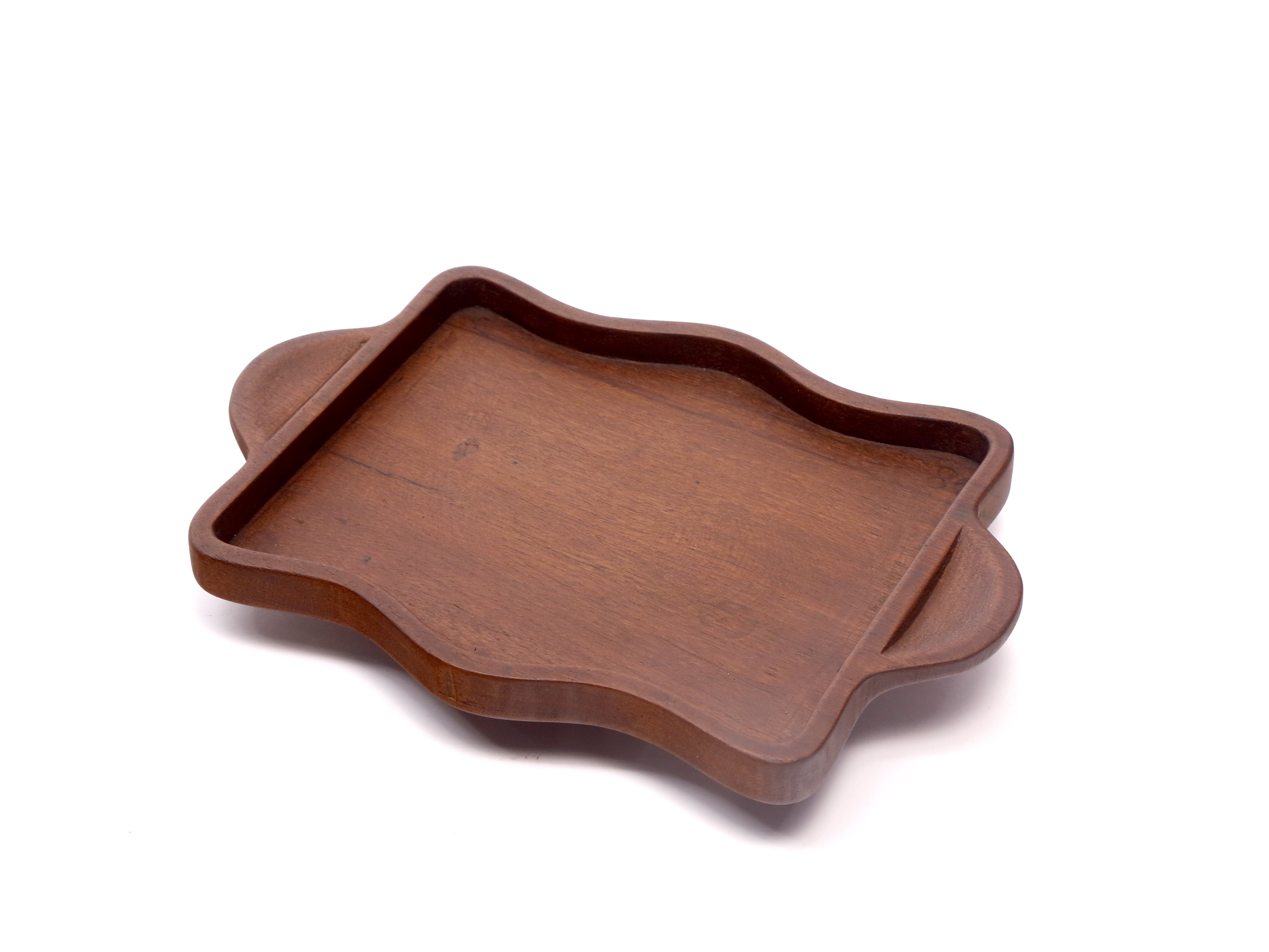 Rectangle Wave Wooden Tray Platter