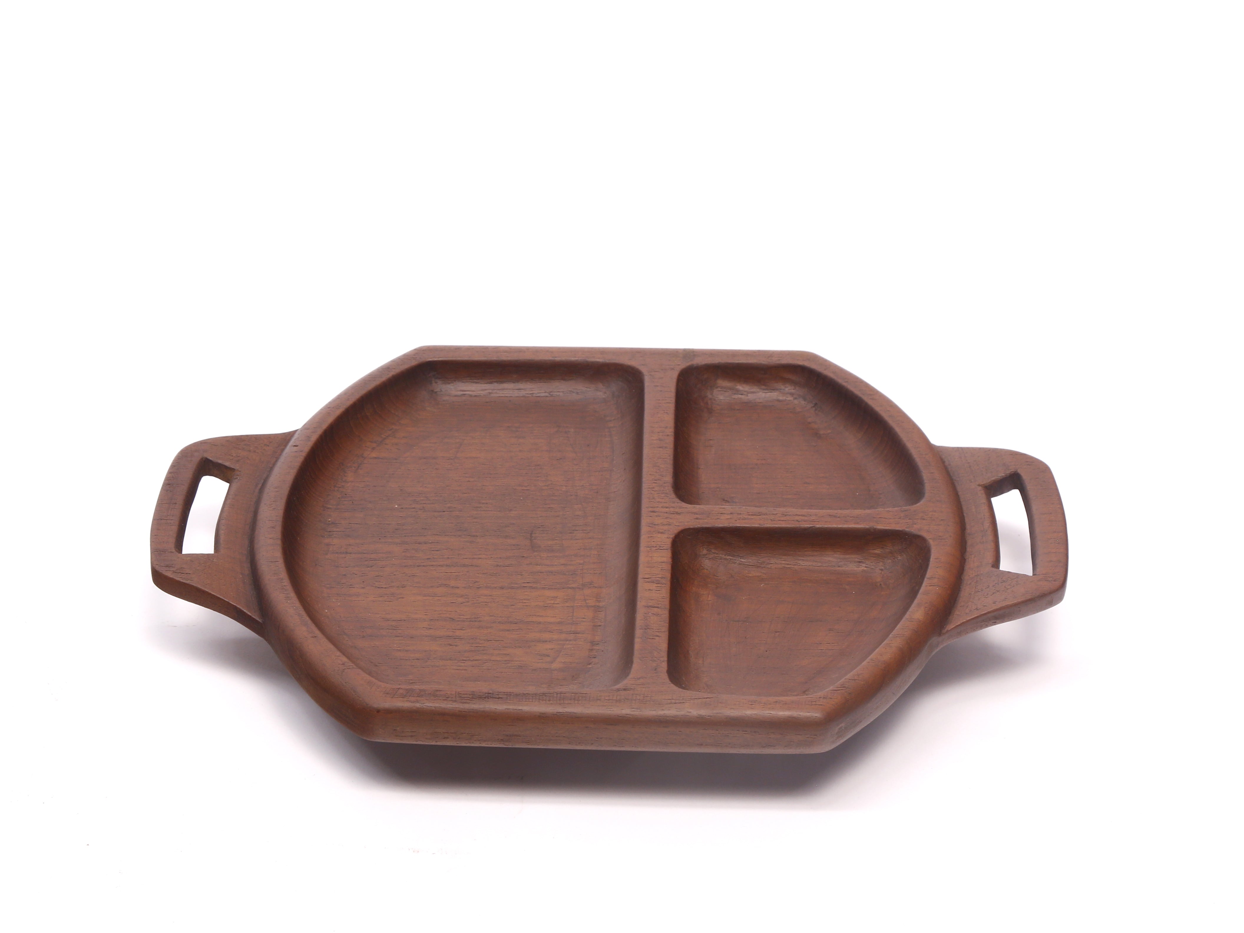 Geometric Long Wooden Tray Platter