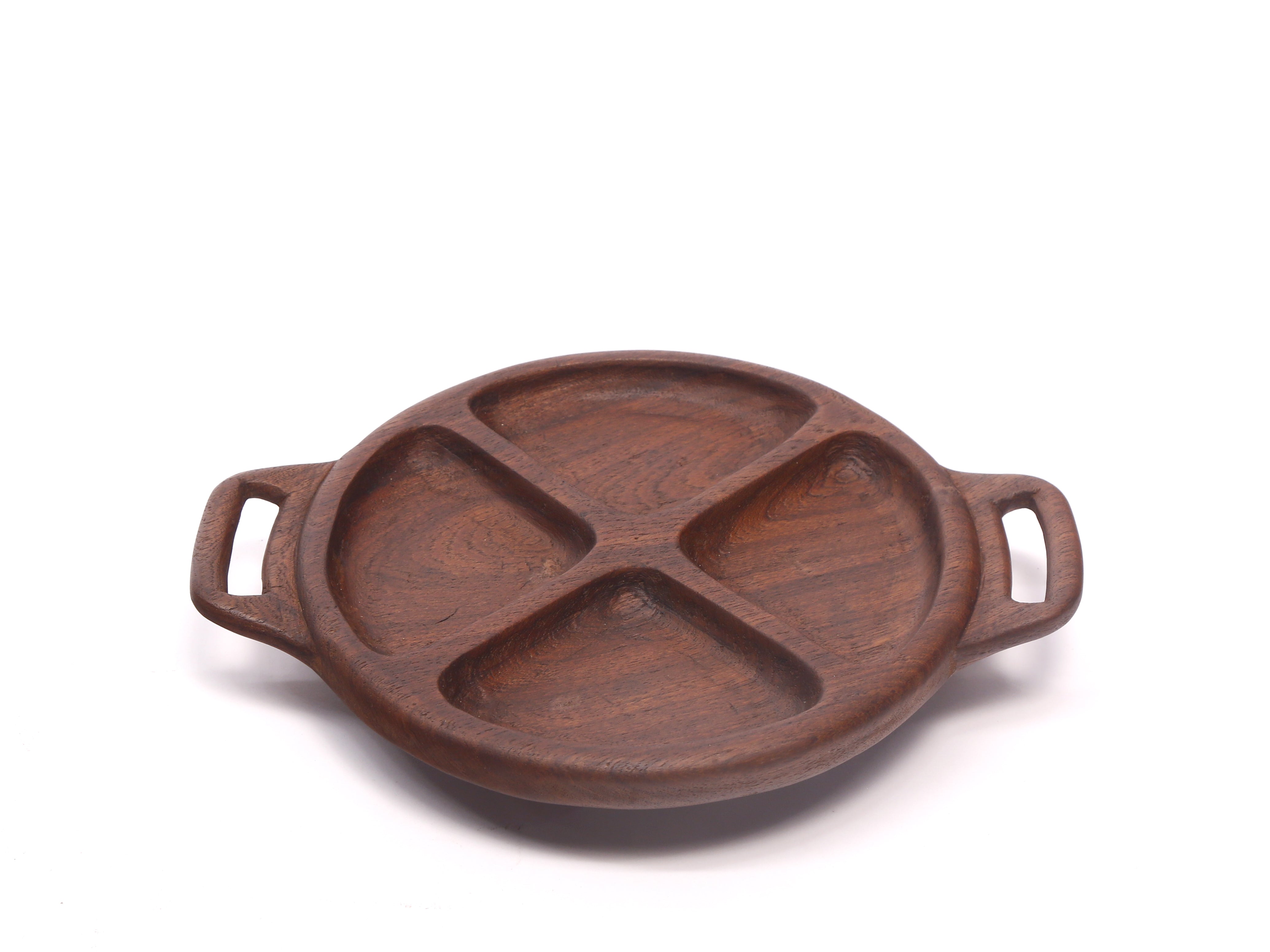 Wheel Shaped Wooden Tray Platter