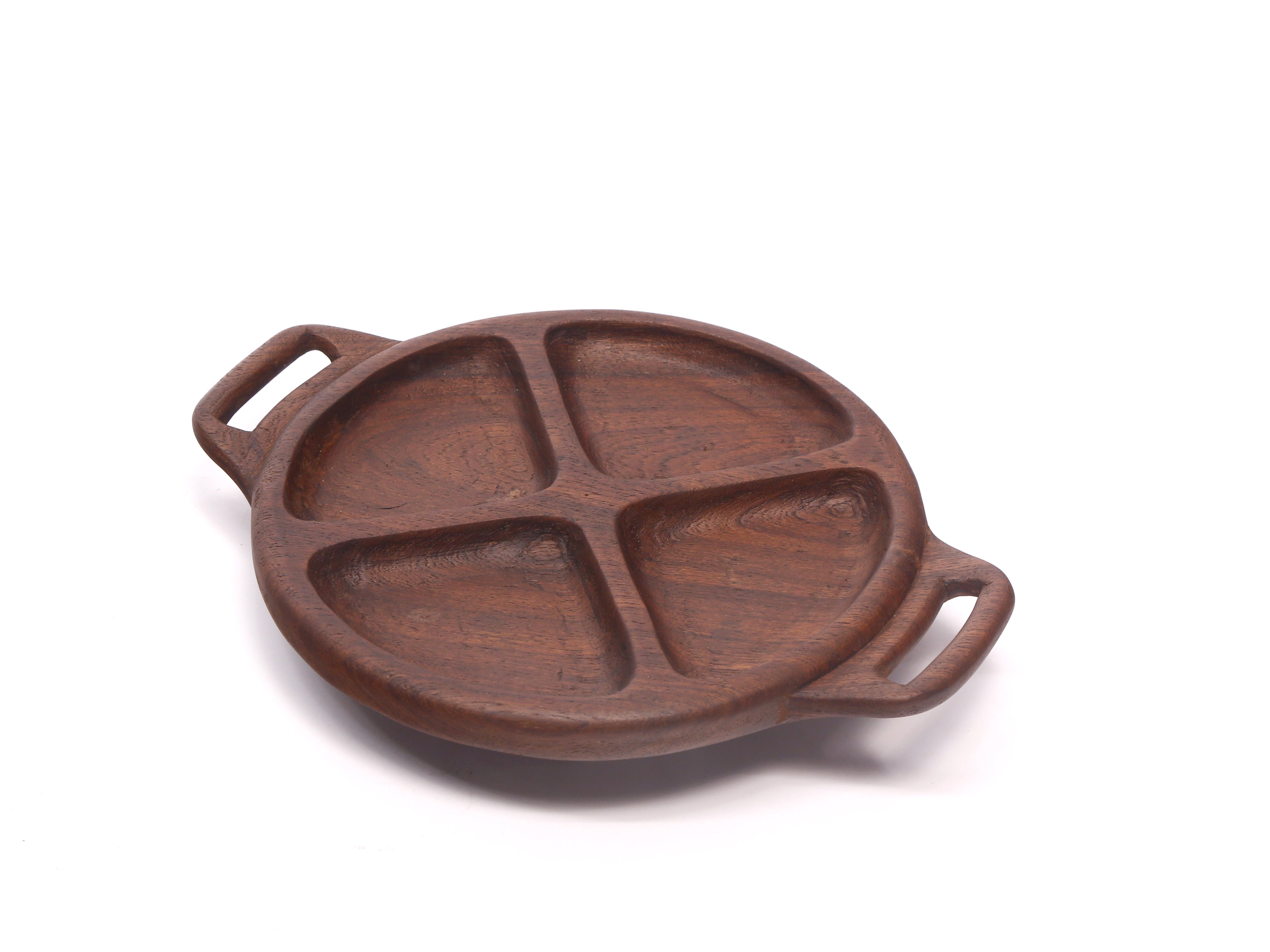 Wheel Shaped Wooden Tray Platter