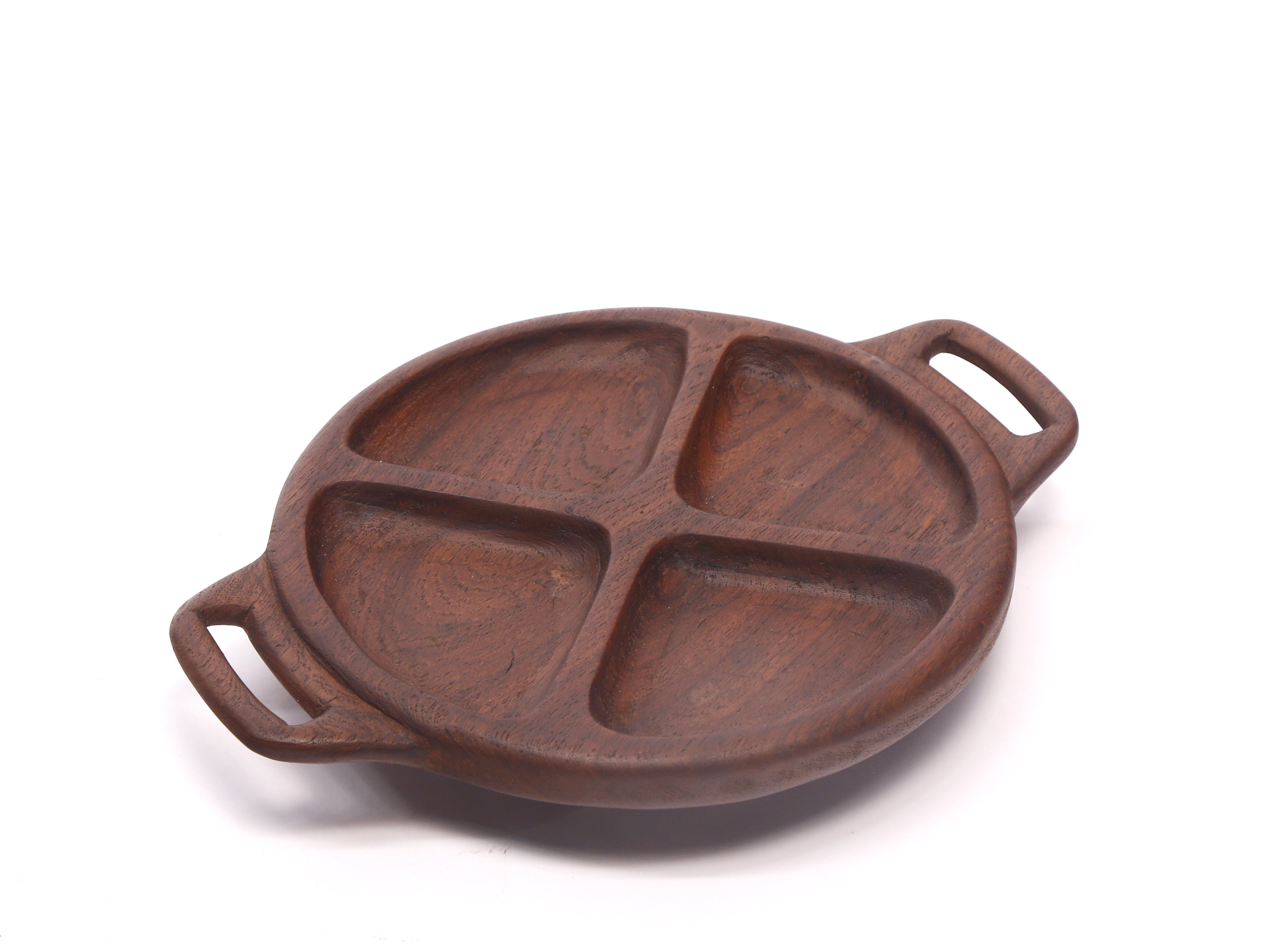Wheel Shaped Wooden Tray Platter