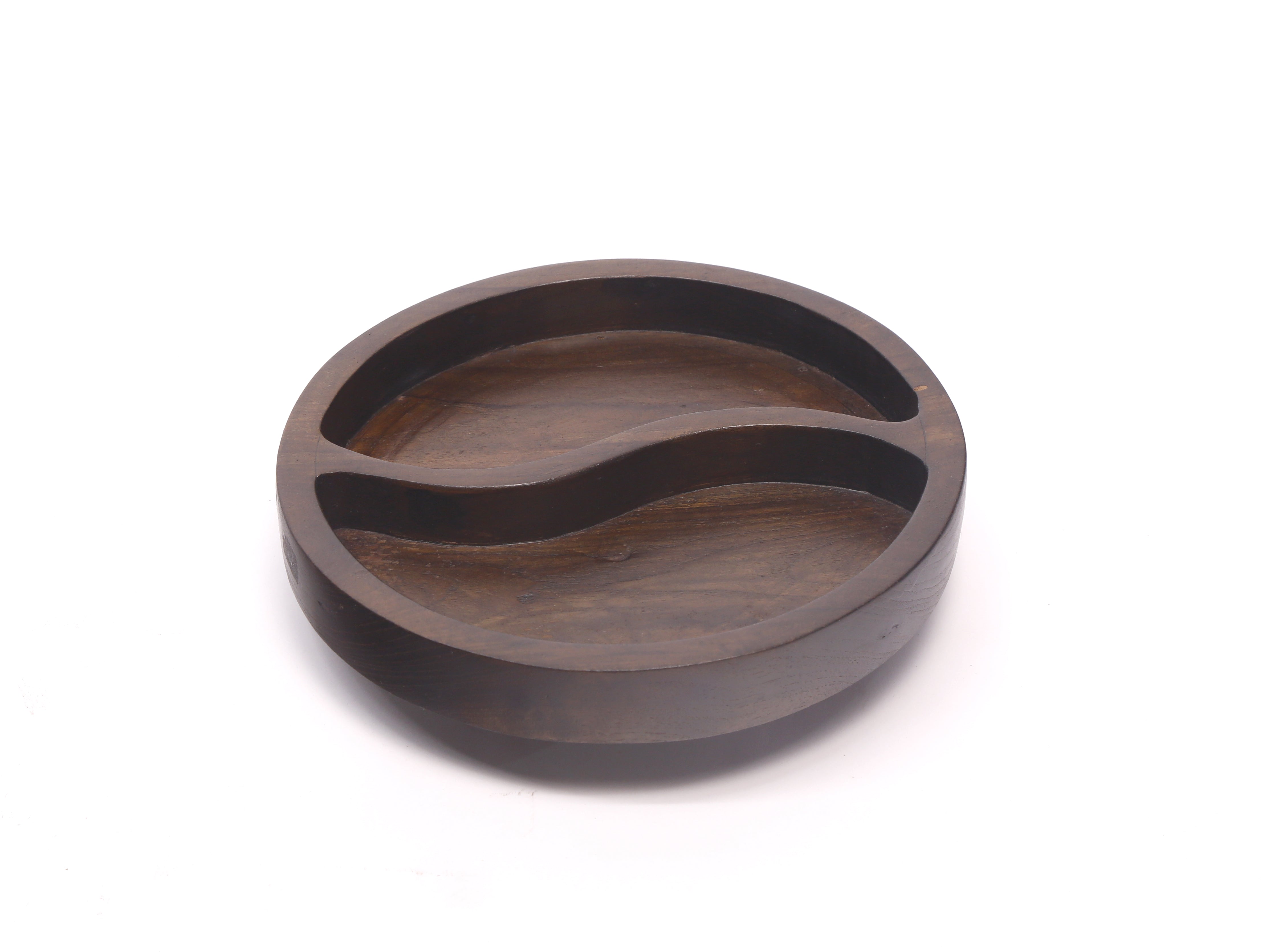 Wooden Wave Round Platter Platter