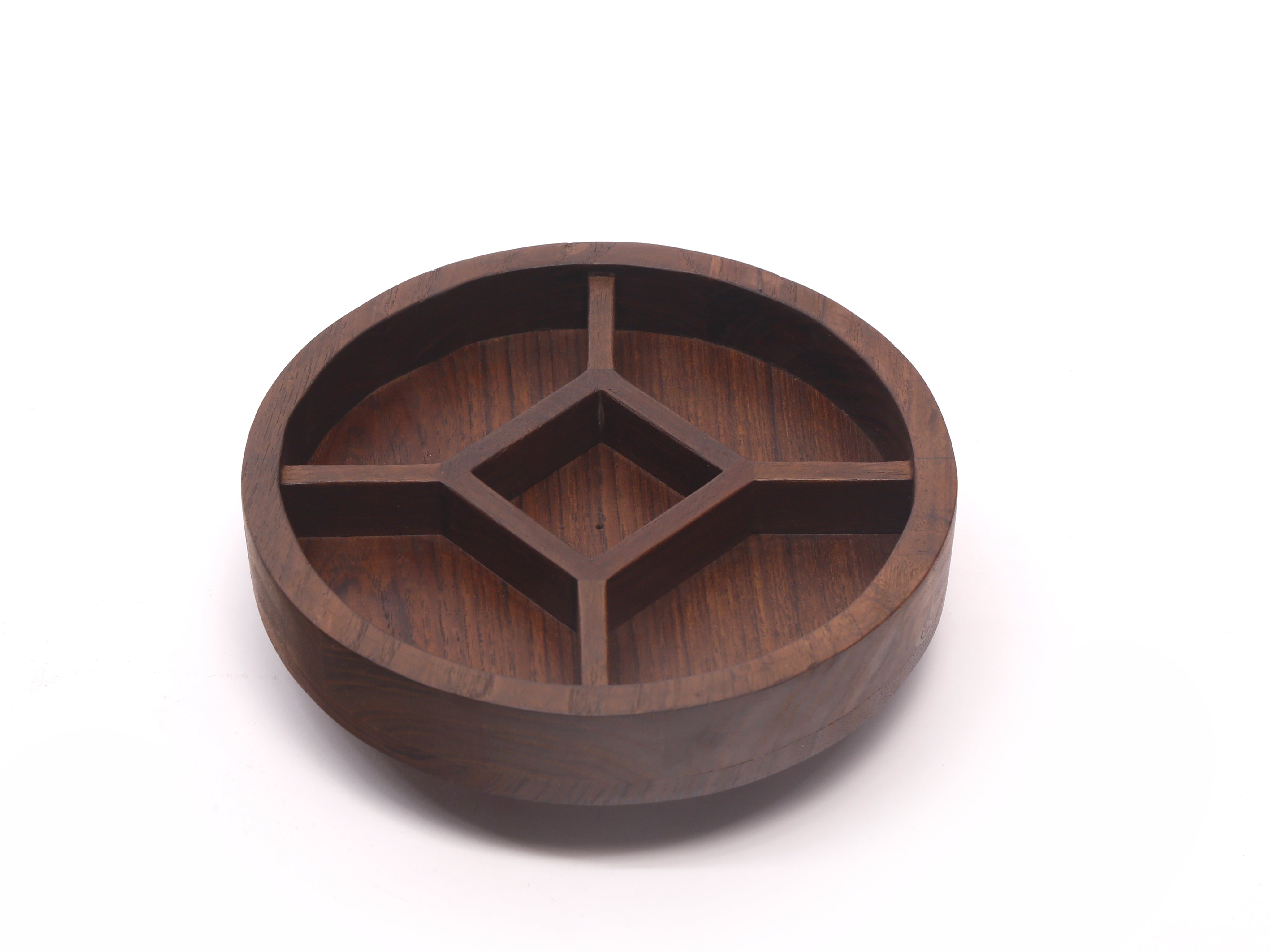 Rounded Wooden Platter Platter
