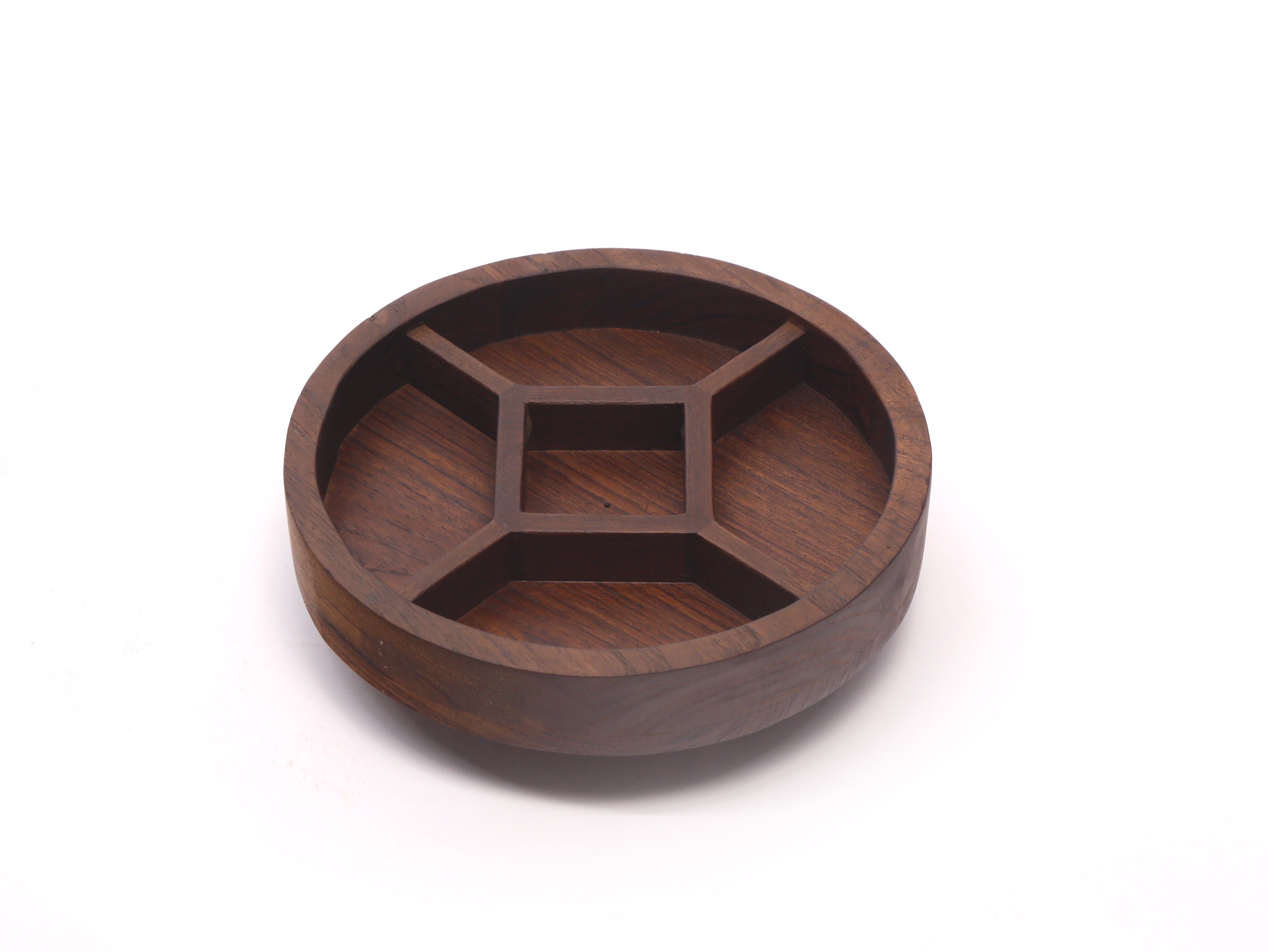 Rounded Wooden Platter Platter