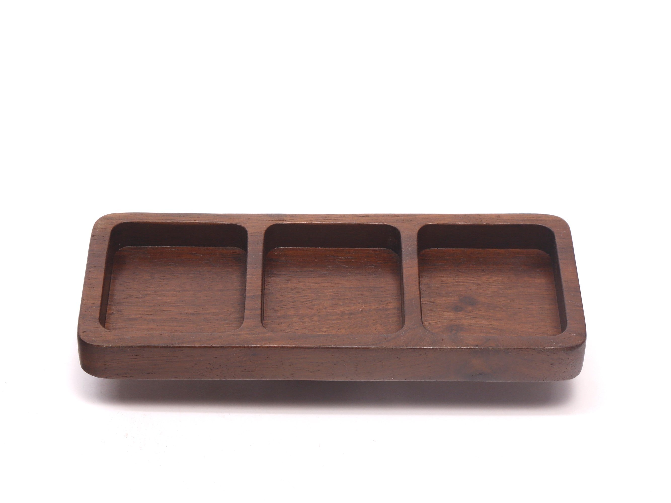 Rectangle compartments wooden tray platter Platter
