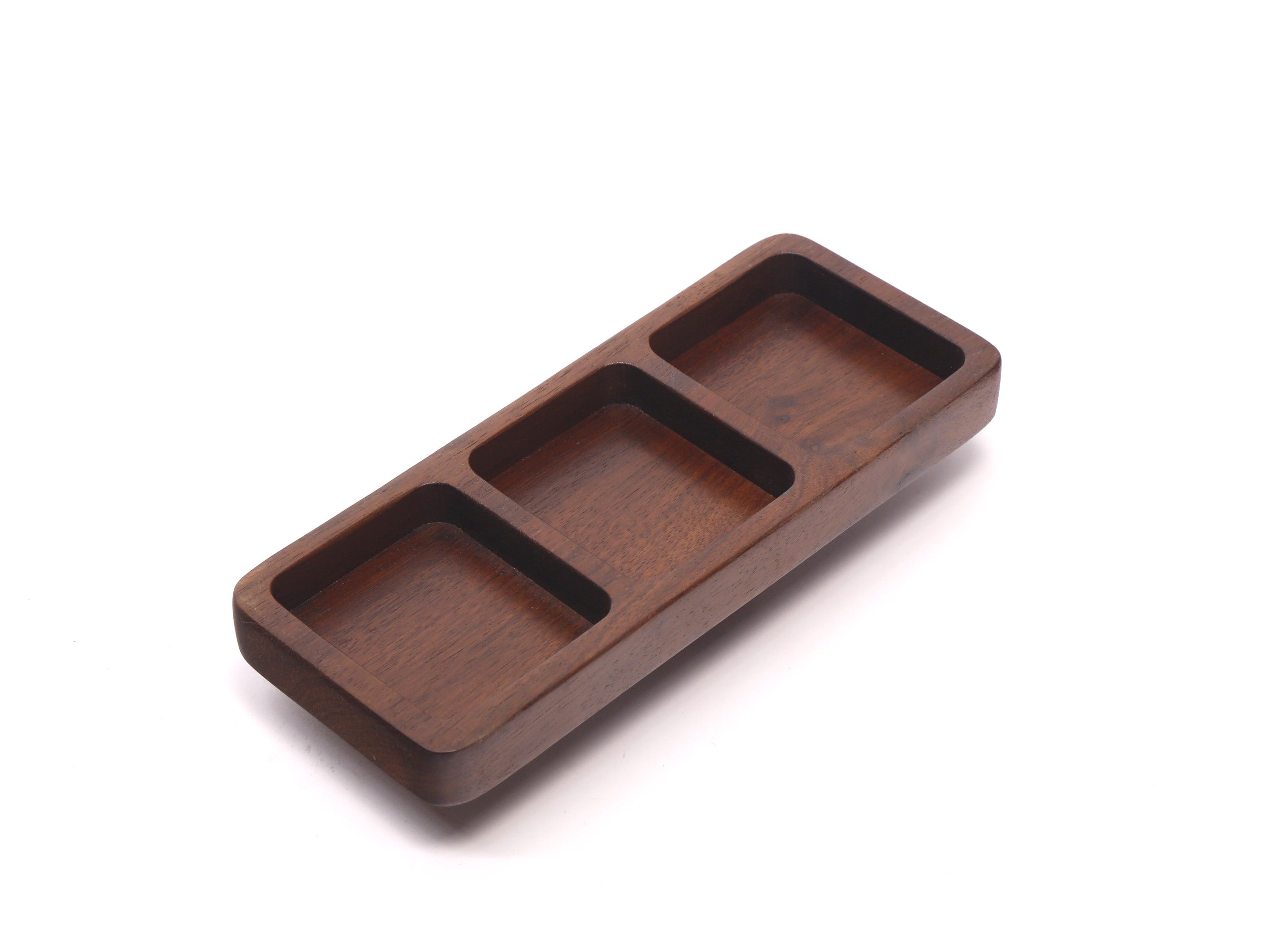 Rectangle compartments wooden tray platter Platter