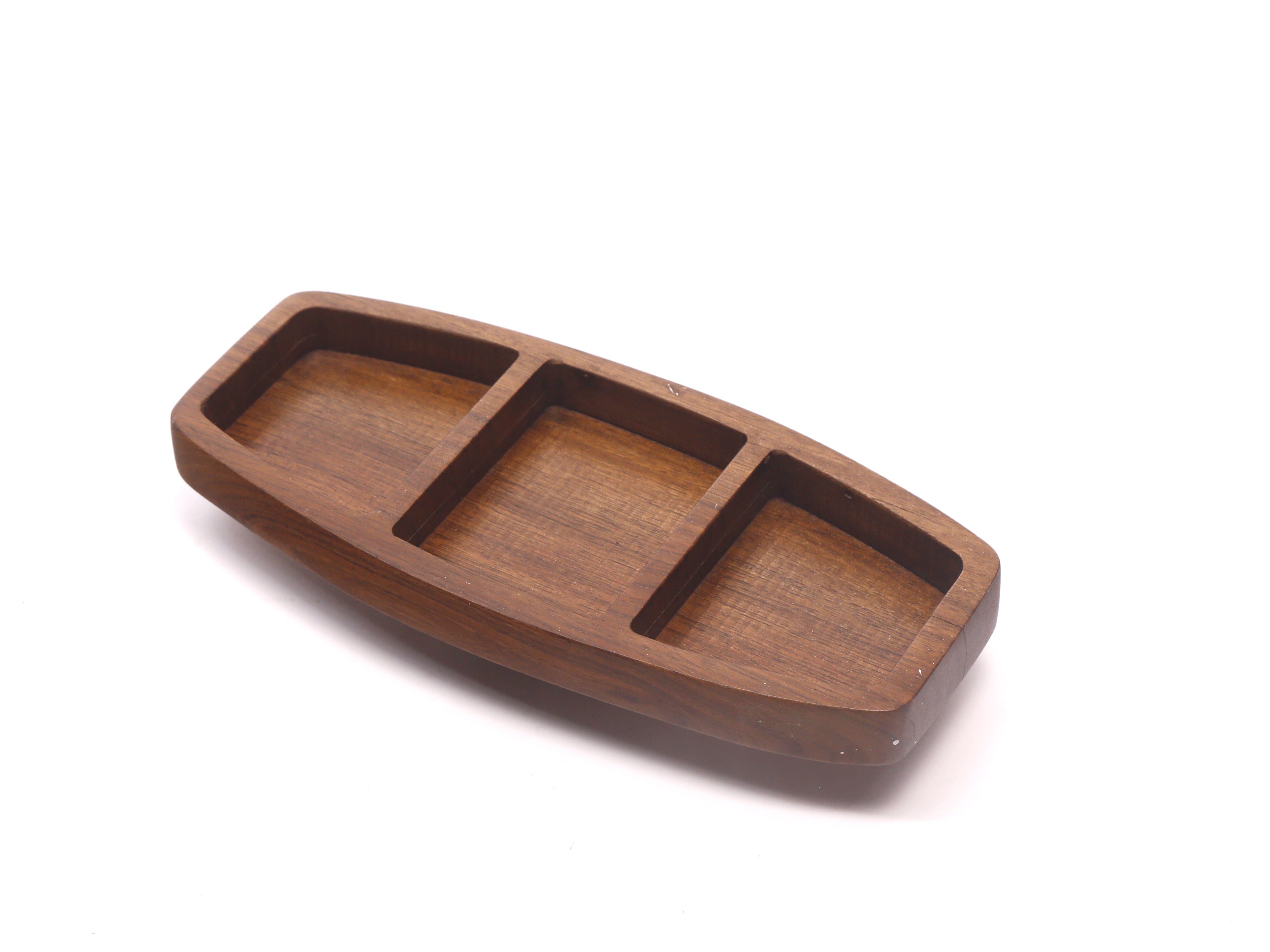 Three Compartment Wooden Platter Platter