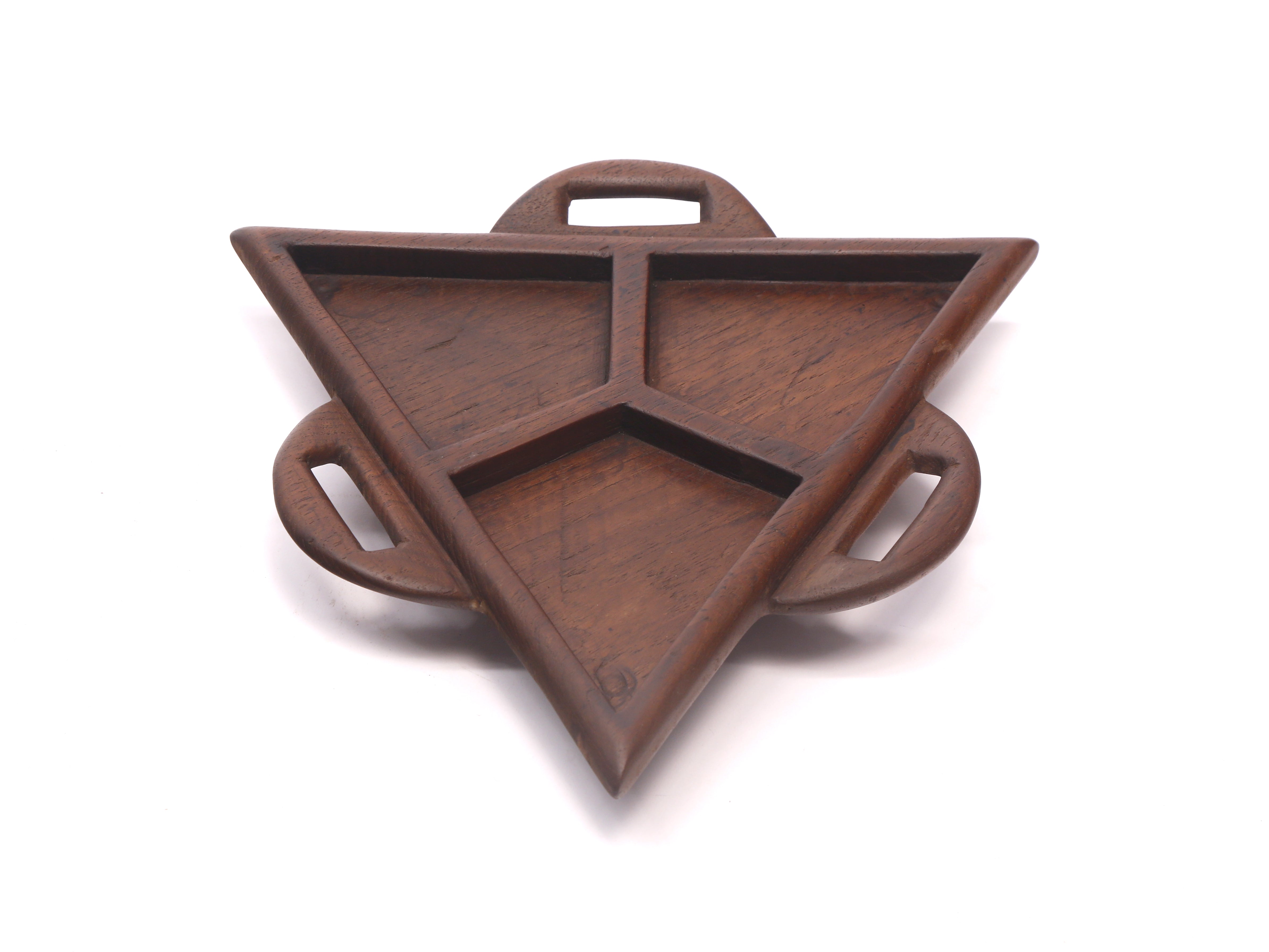 Quirky Triangle Wooden Platter Platter