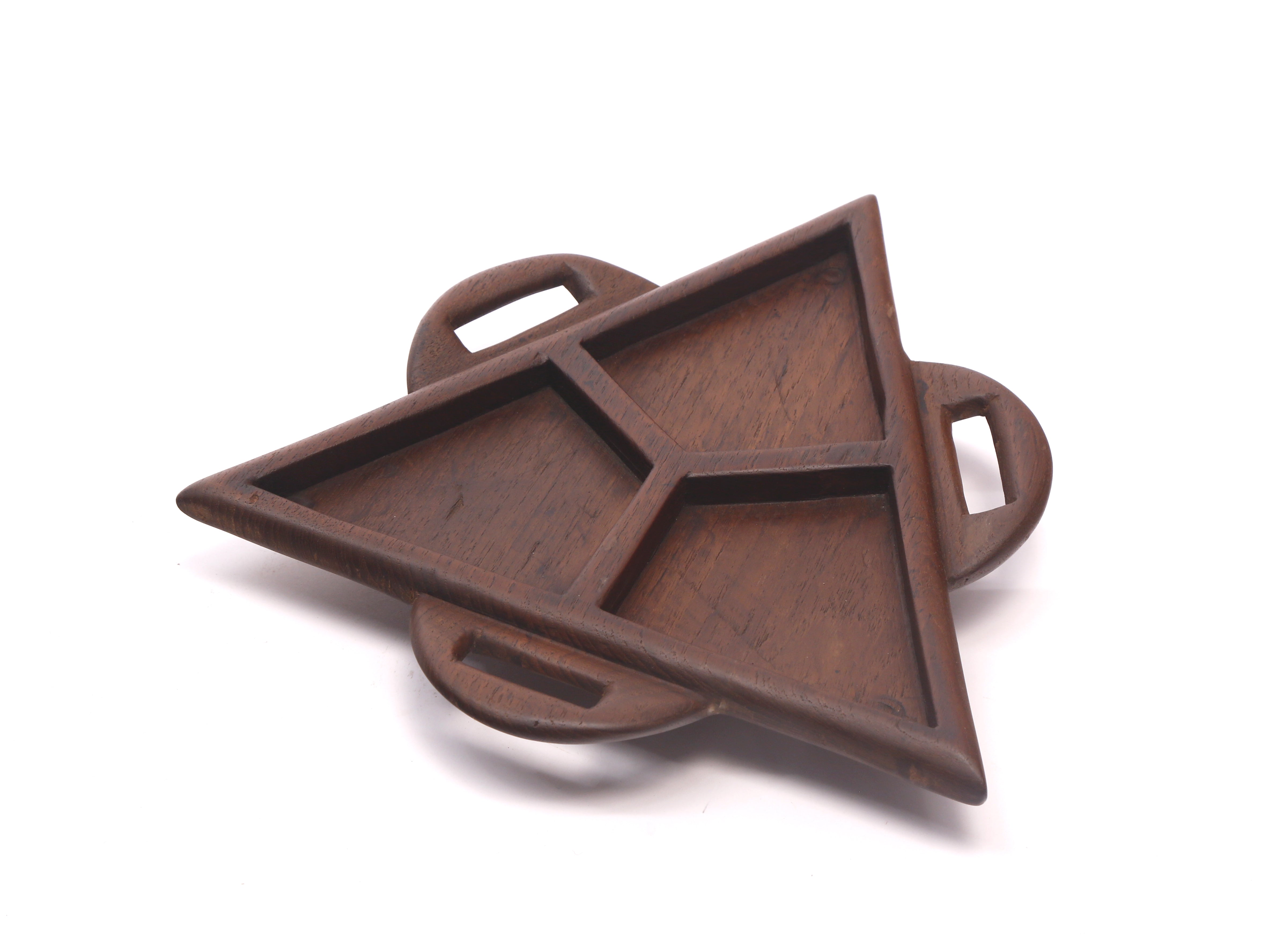Quirky Triangle Wooden Platter Platter