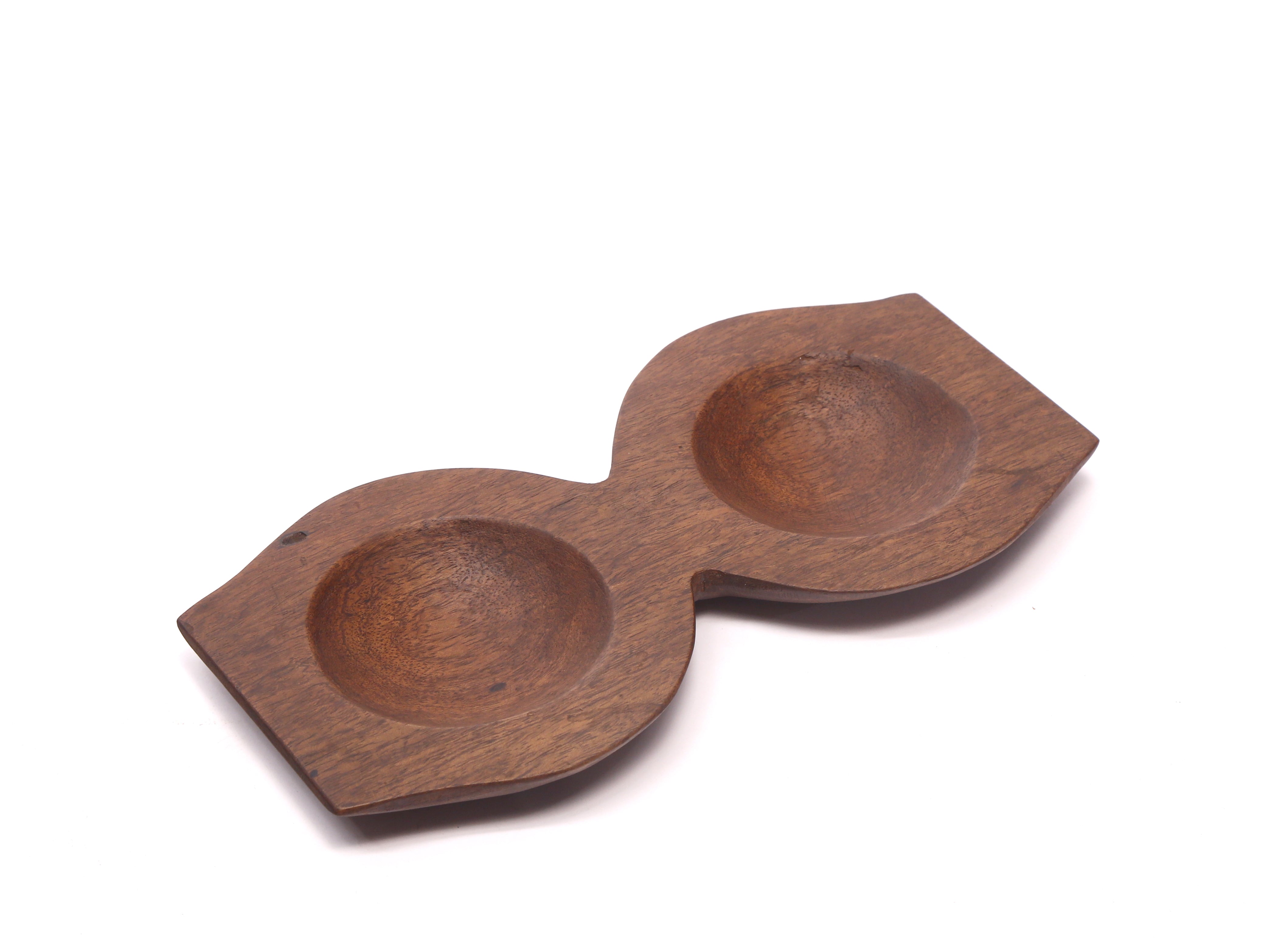 Double Bowl Holder Platter Platter