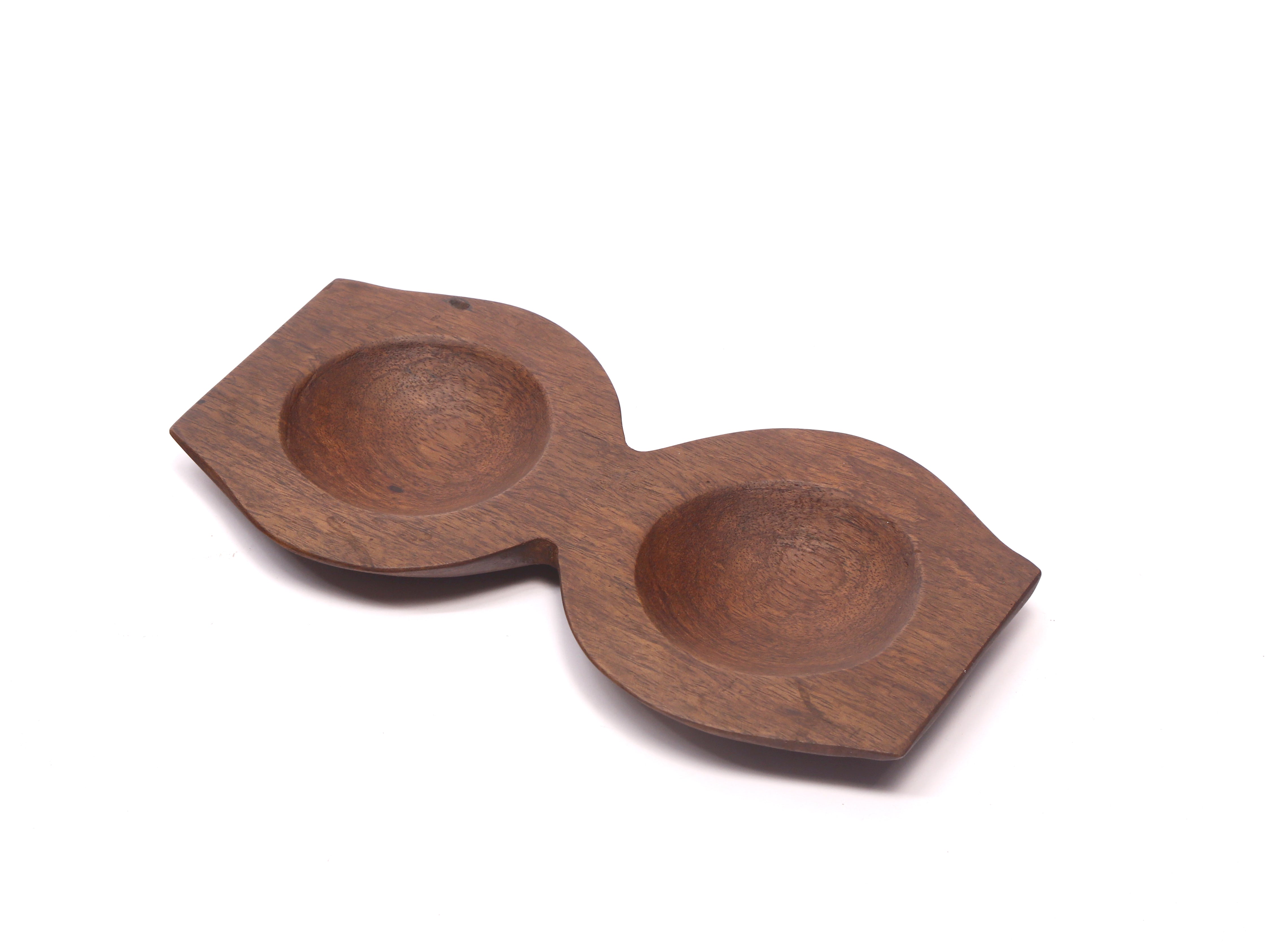 Double Bowl Holder Platter Platter