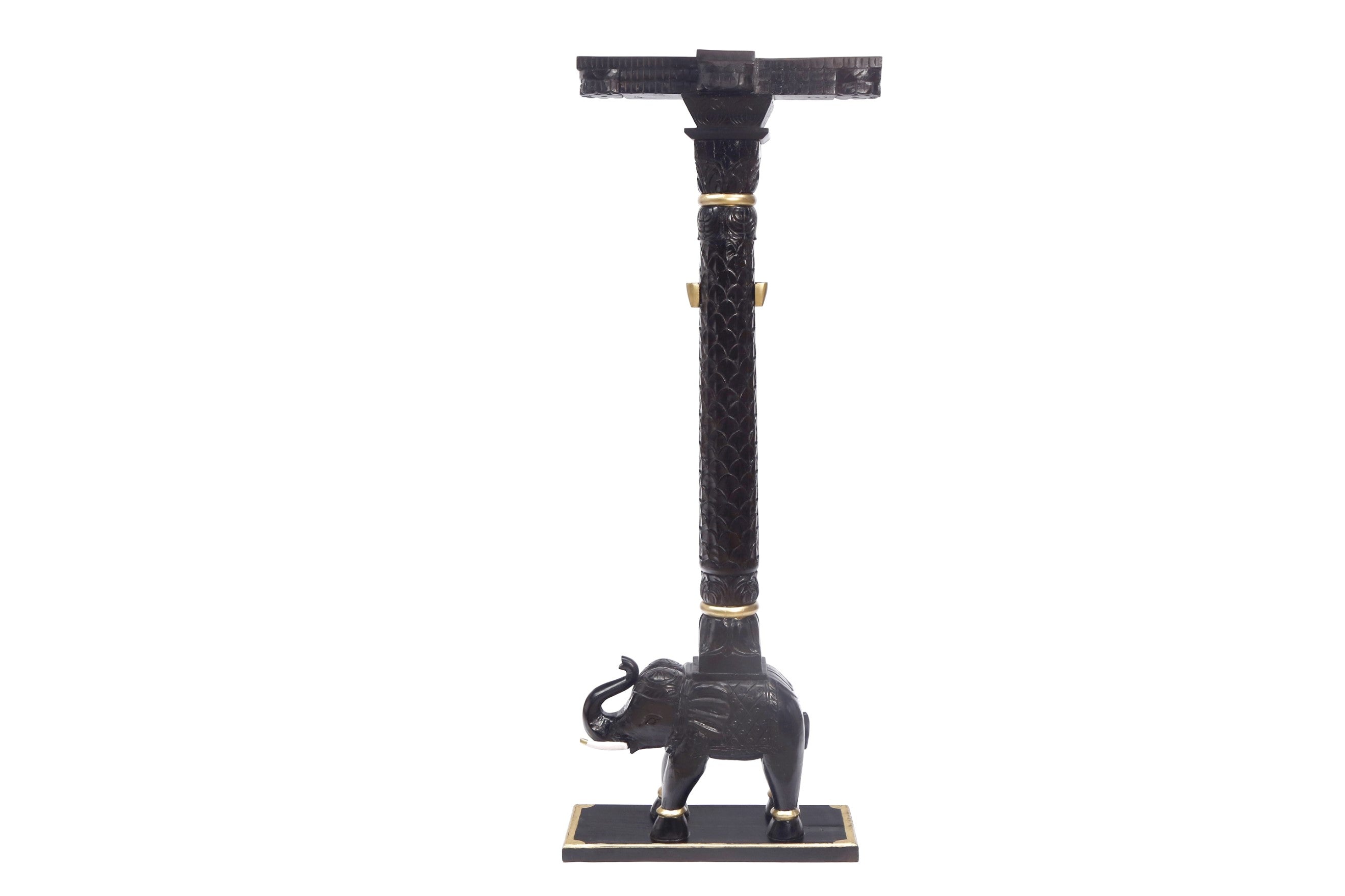 Solid Wood Elephant Pillar Pillar
