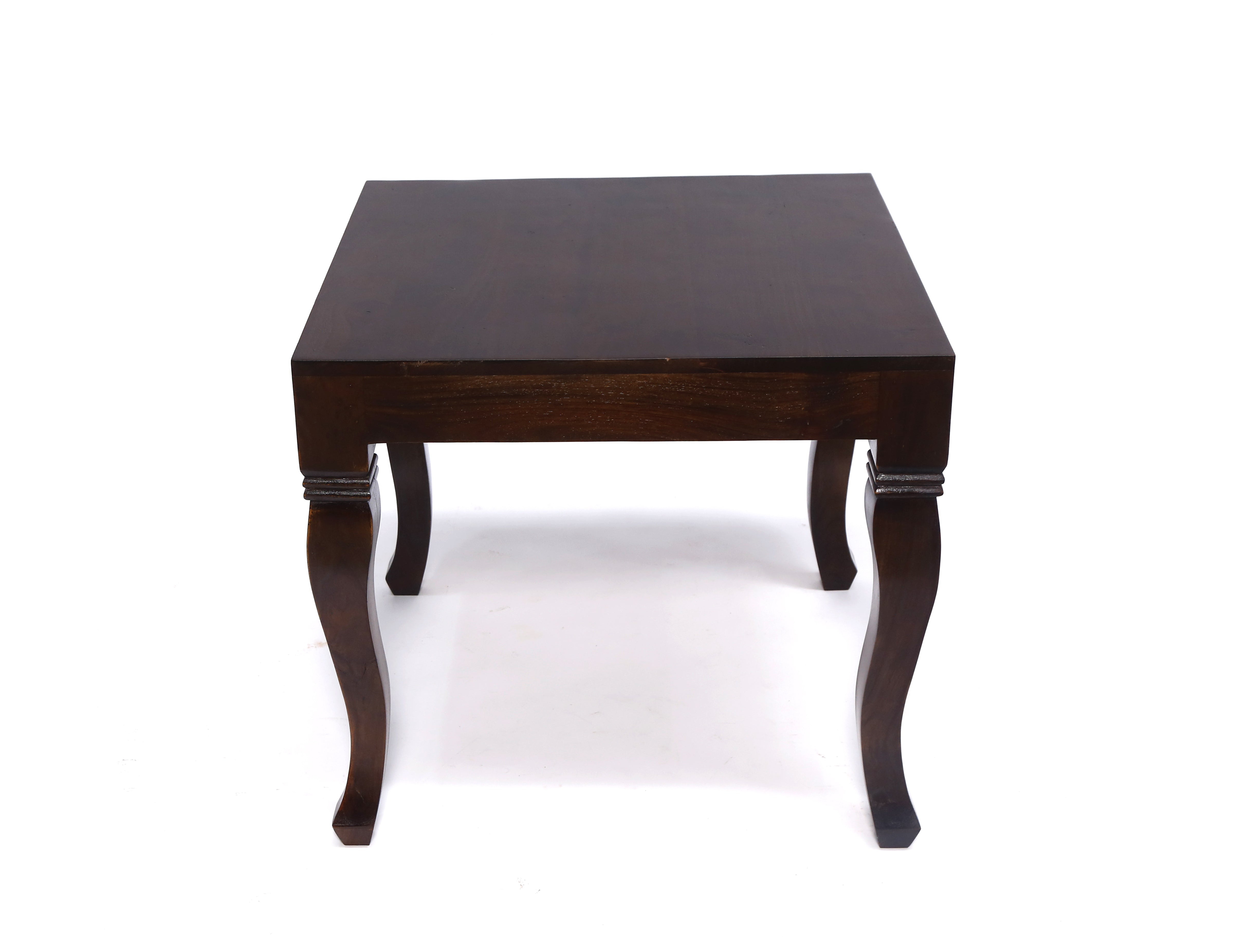Wooden Curved Leg Tea Table Set Dining Set