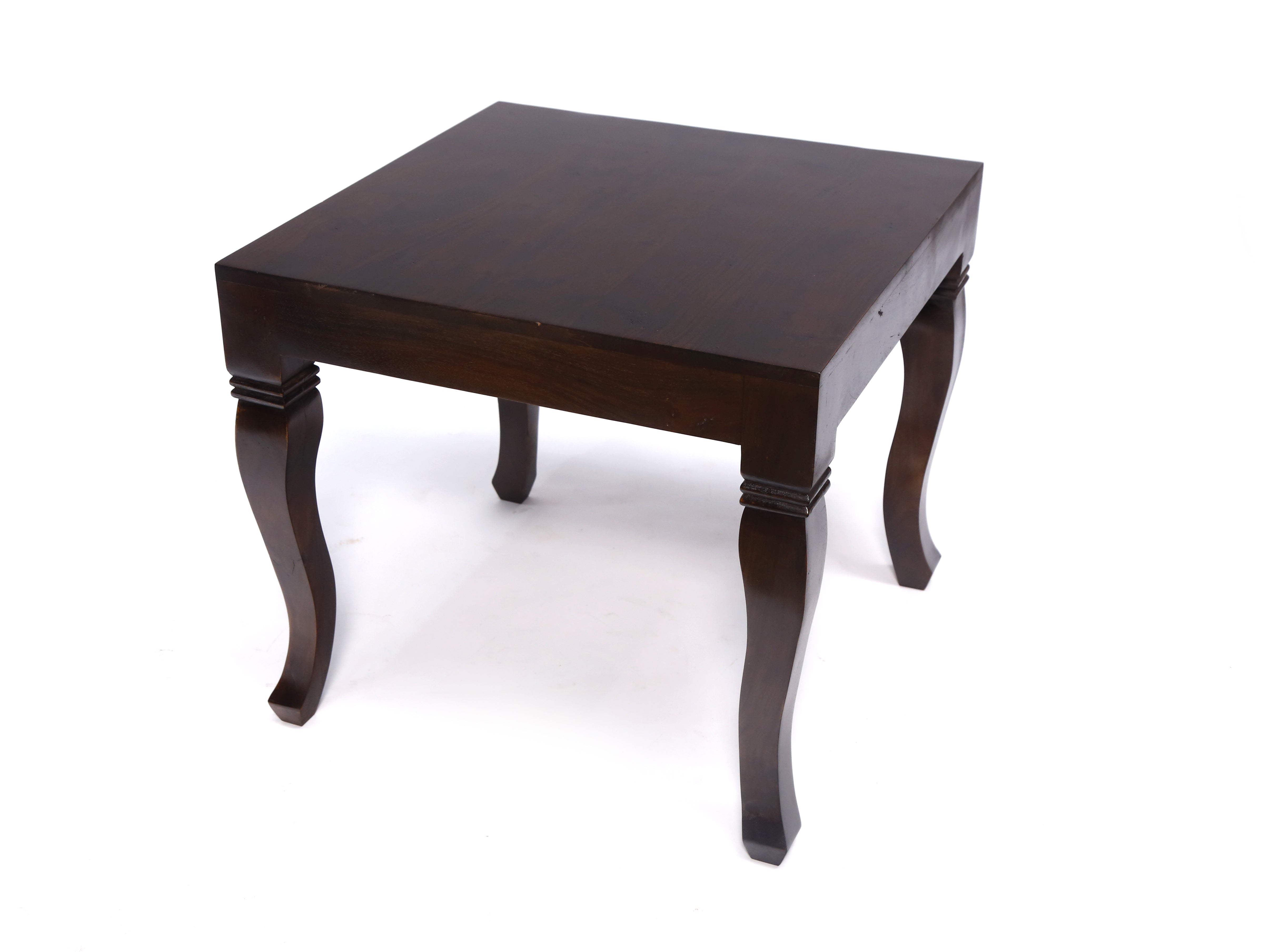 Wooden Curved Leg Tea Table Set Dining Set