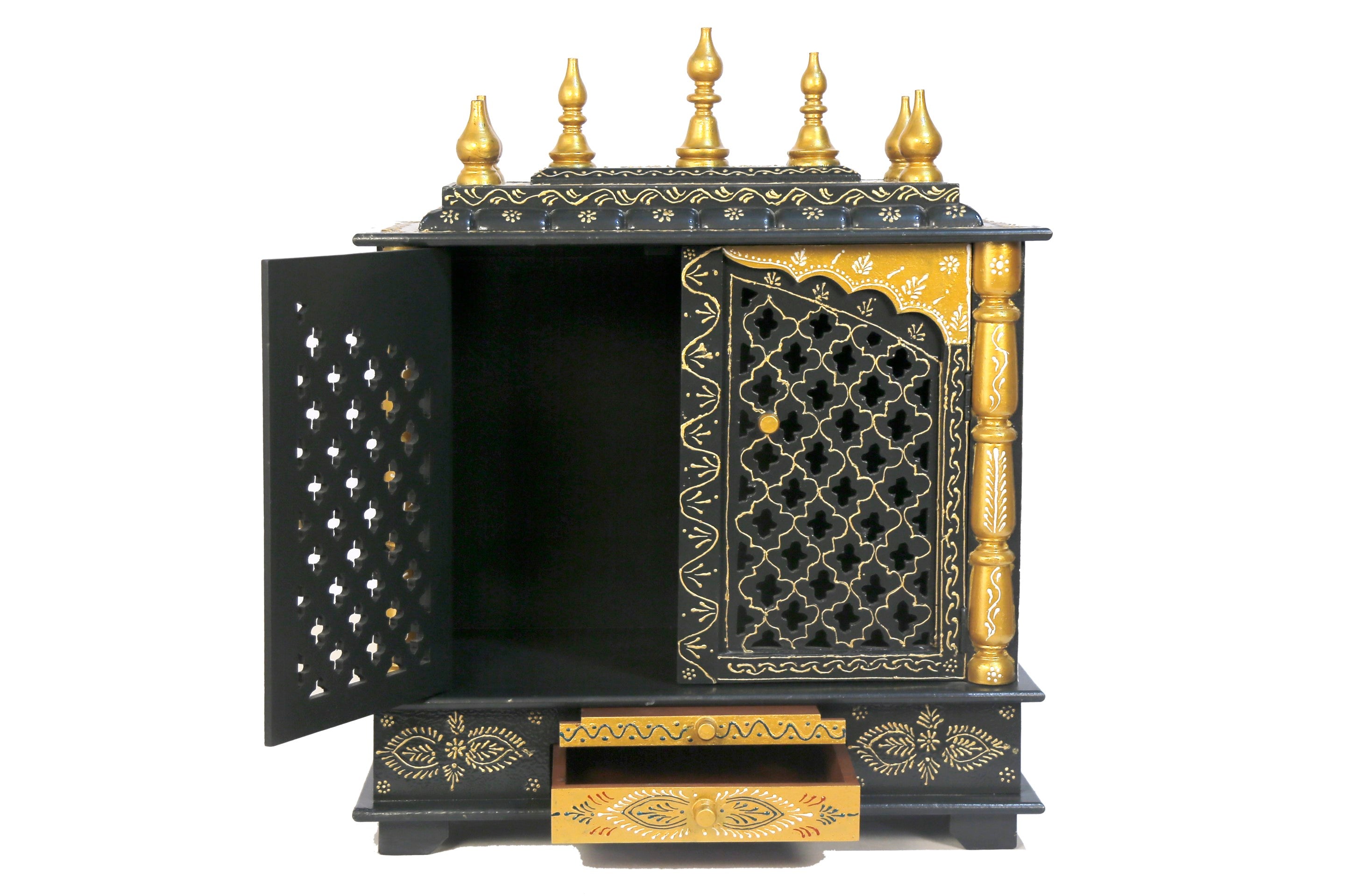 Artistic Temple in Teal Gold Temple