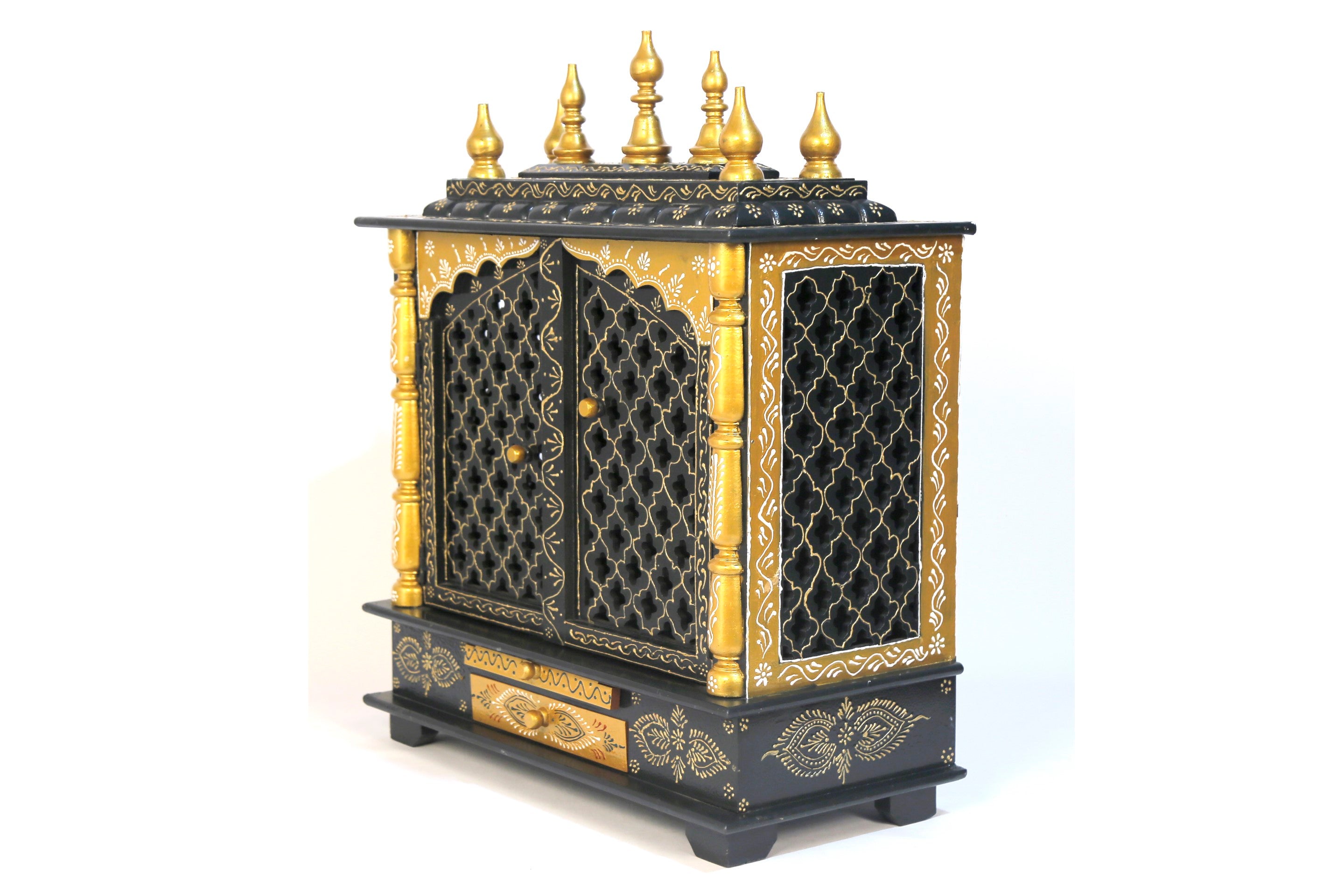 Artistic Temple in Teal Gold Temple