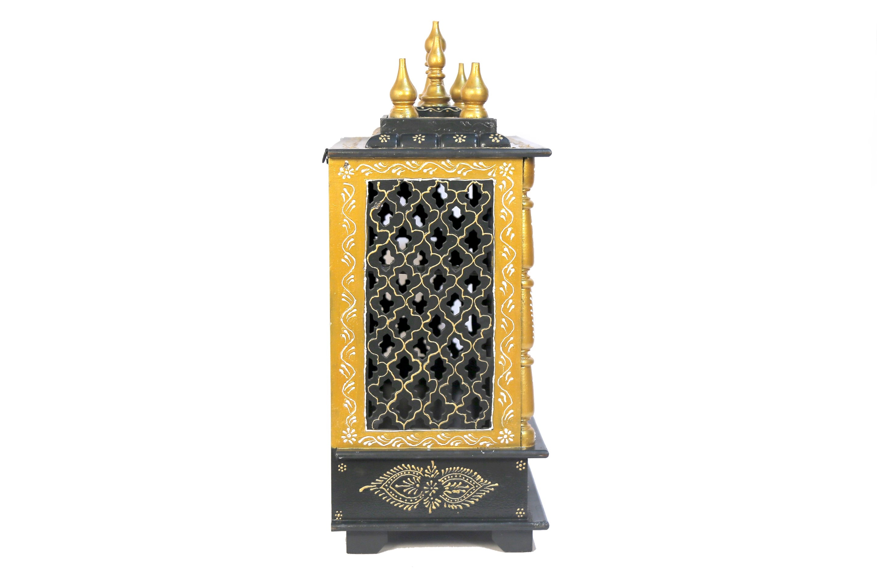 Artistic Temple in Teal Gold Temple