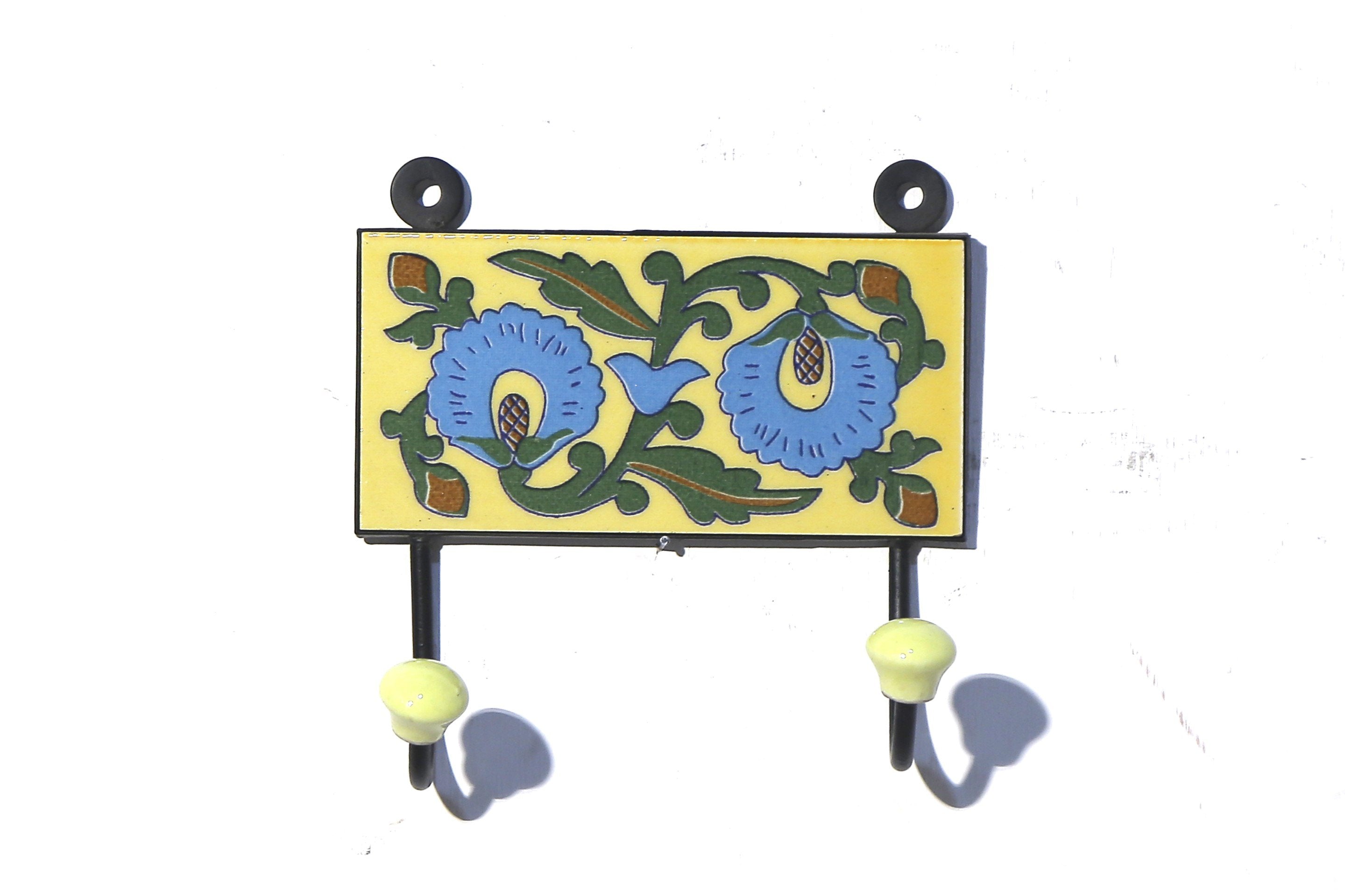 3 by 6 Tile Hook with Metallic Frame Pattern-1 Hook