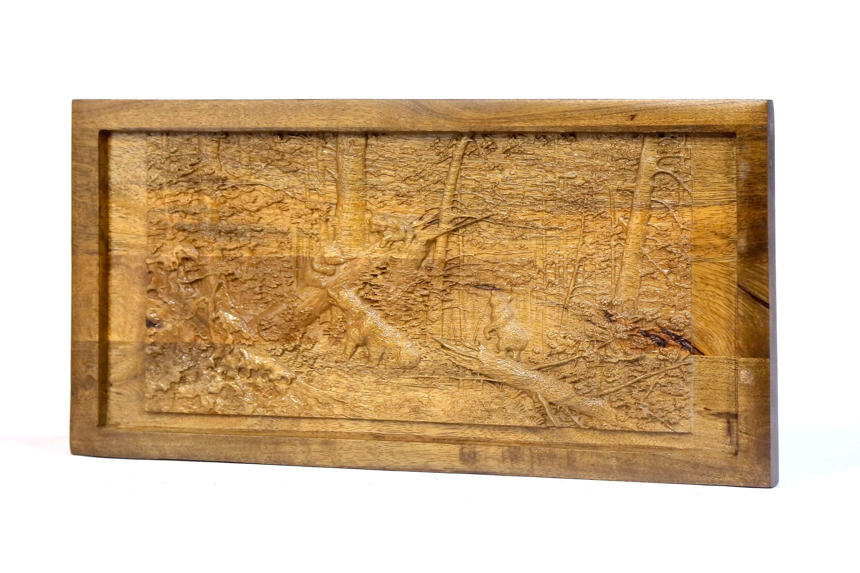 Wooden Wall Art with a Forest View Wooden Painting