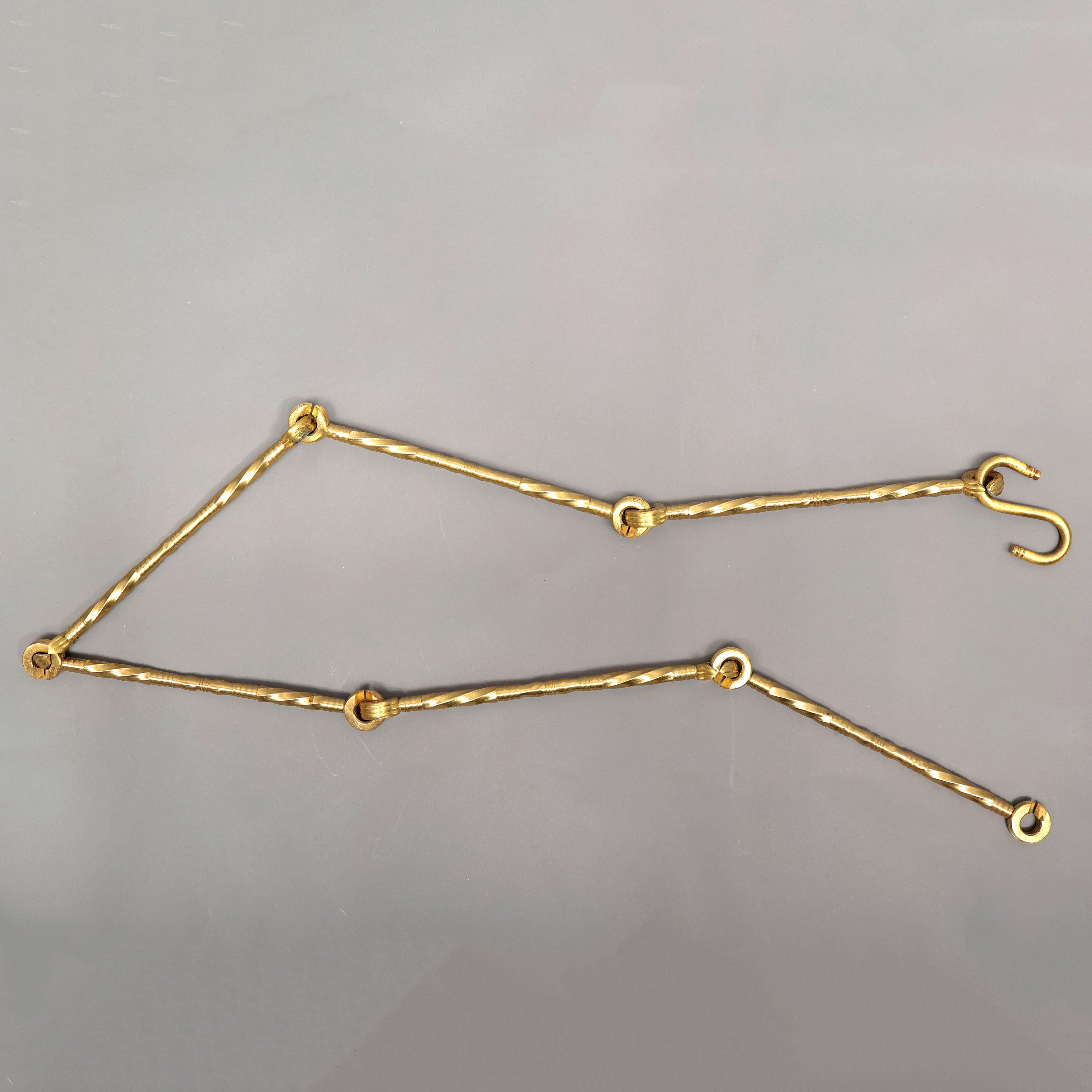 (6ft x 4 pc) Simple Brass Chain Chain