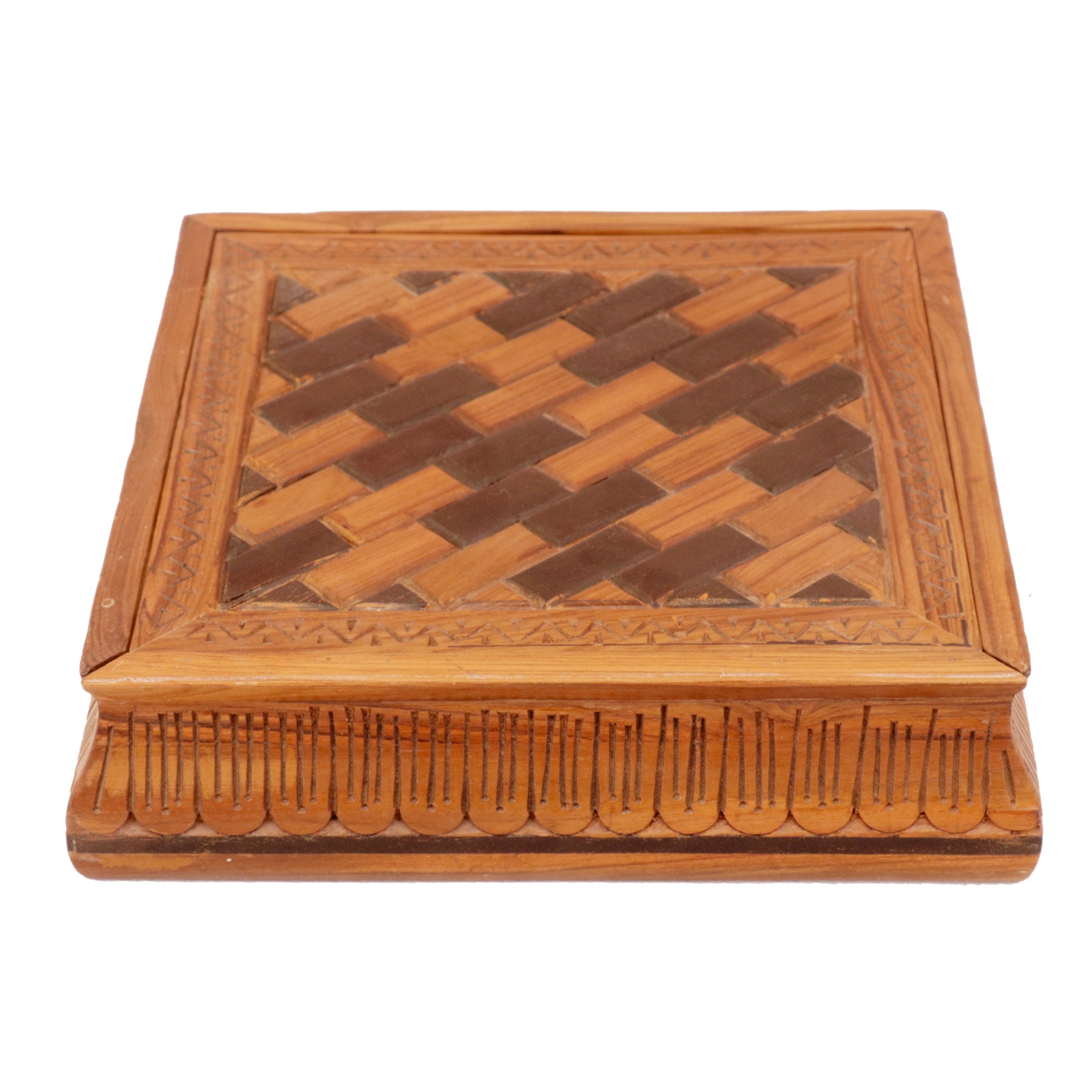 Checkered Tile Box Wooden Box