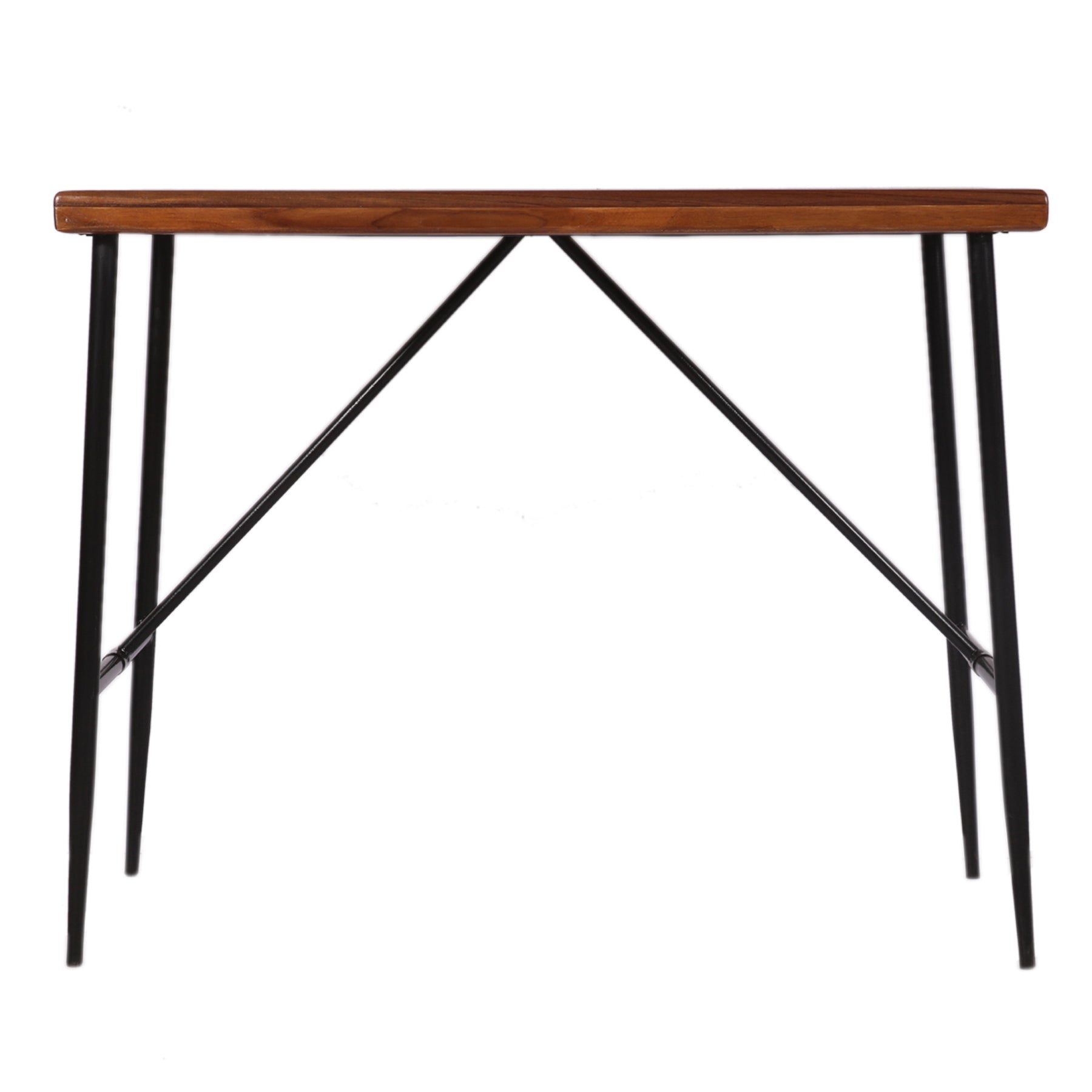 Metal and Teak Folding Dinning Table Table Dining Table