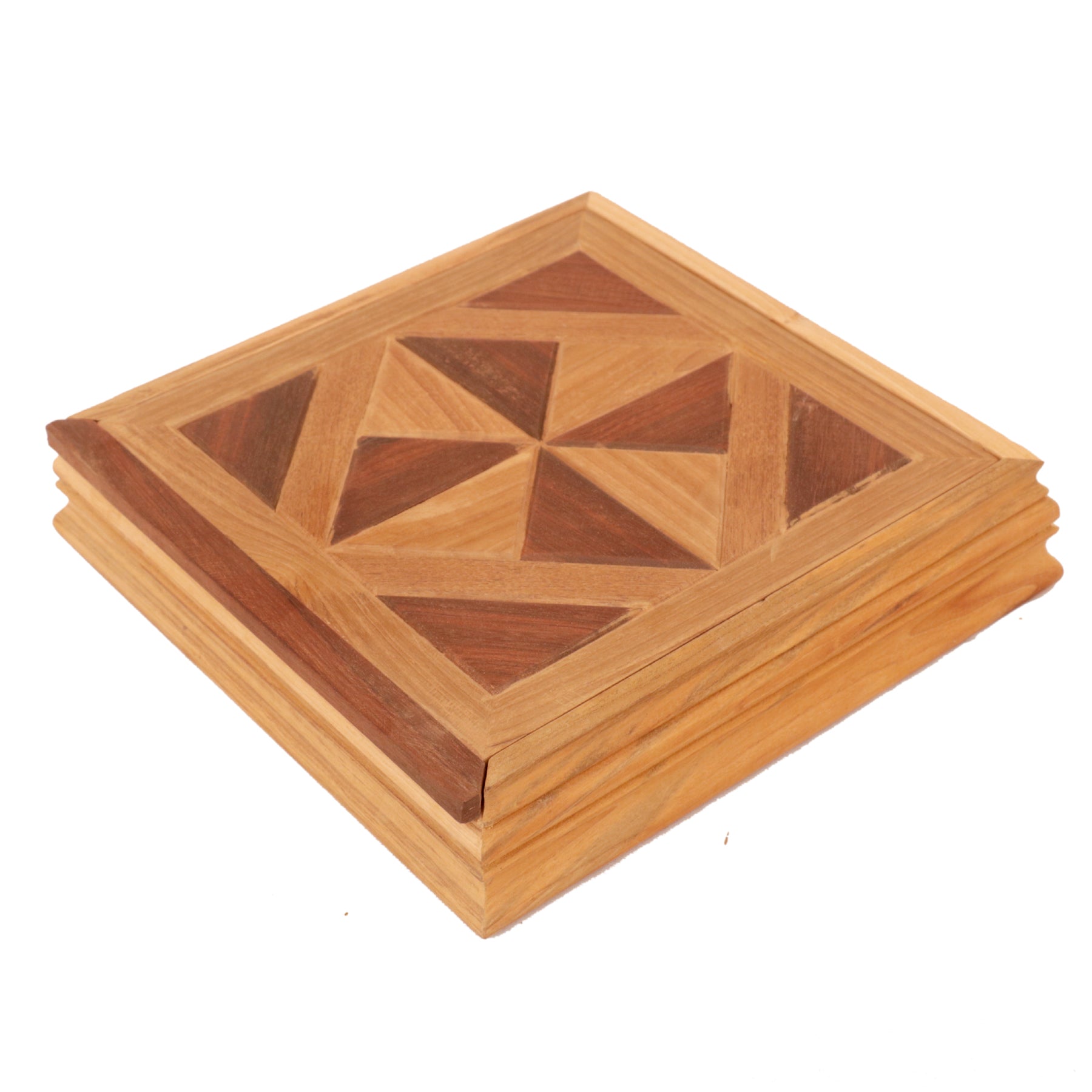 Fan Diamond Box Wooden Box