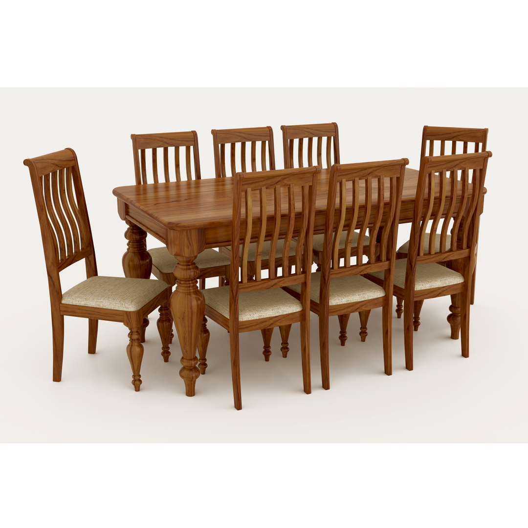 Classic Teak 8 Seater Dining Chair Set Dining Set