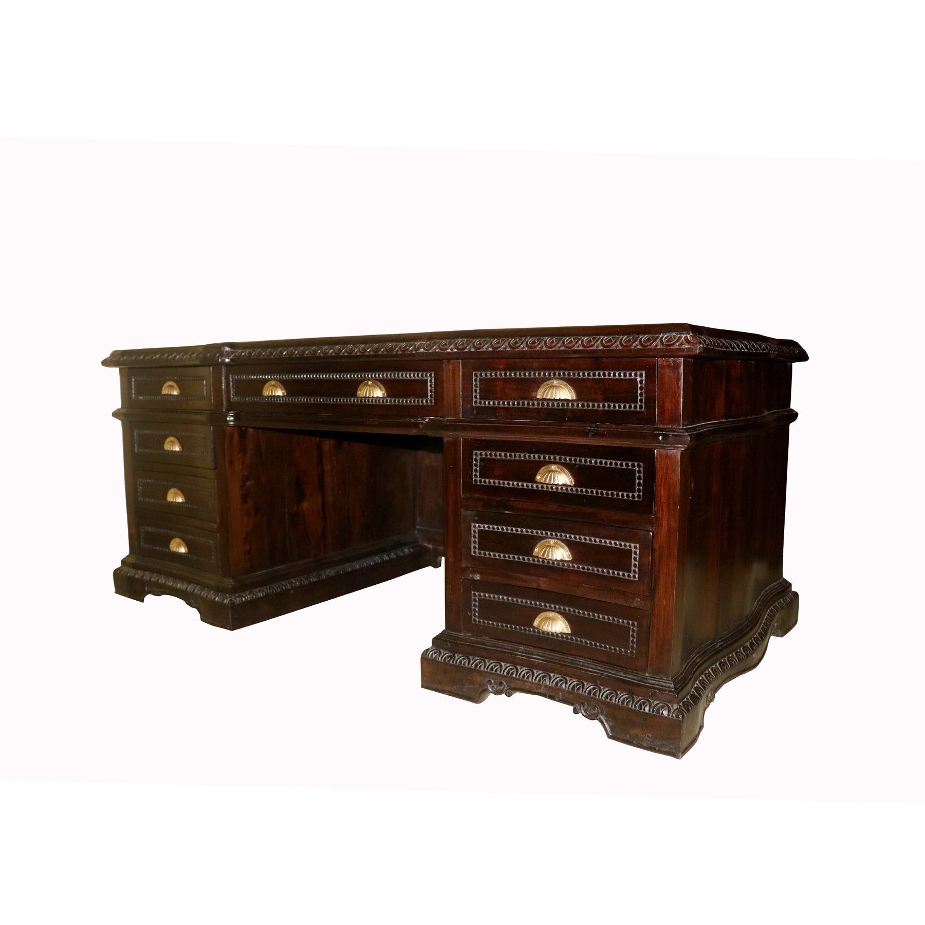 Classic Sturdy Wooden Royal Office Desk Study Table