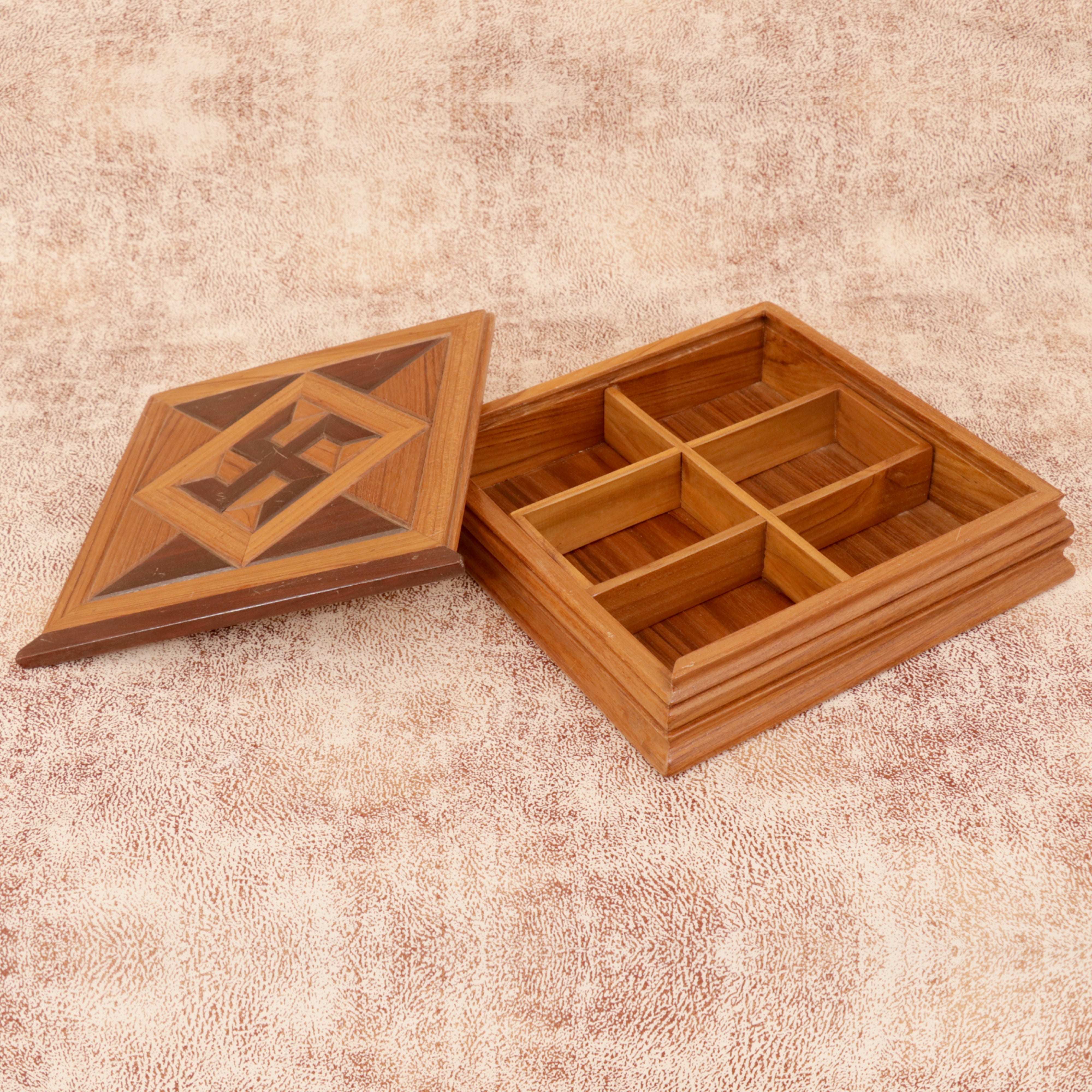 Swastika Pattern Box Wooden Box