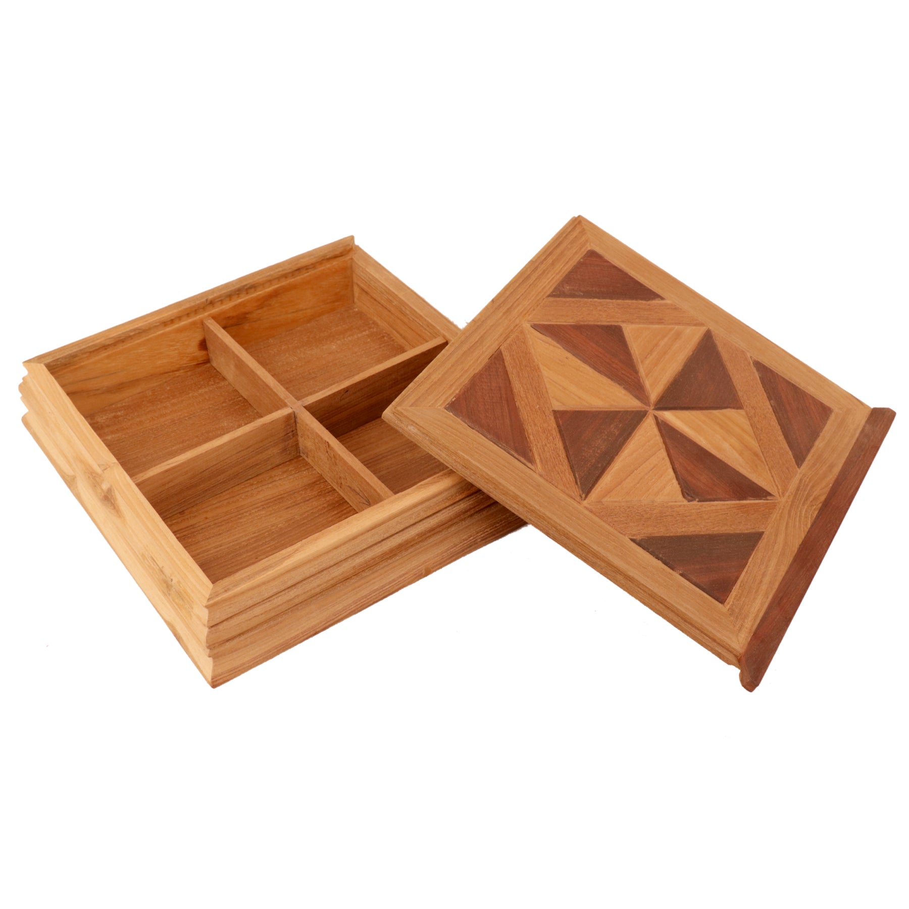 Fan Diamond Box Wooden Box