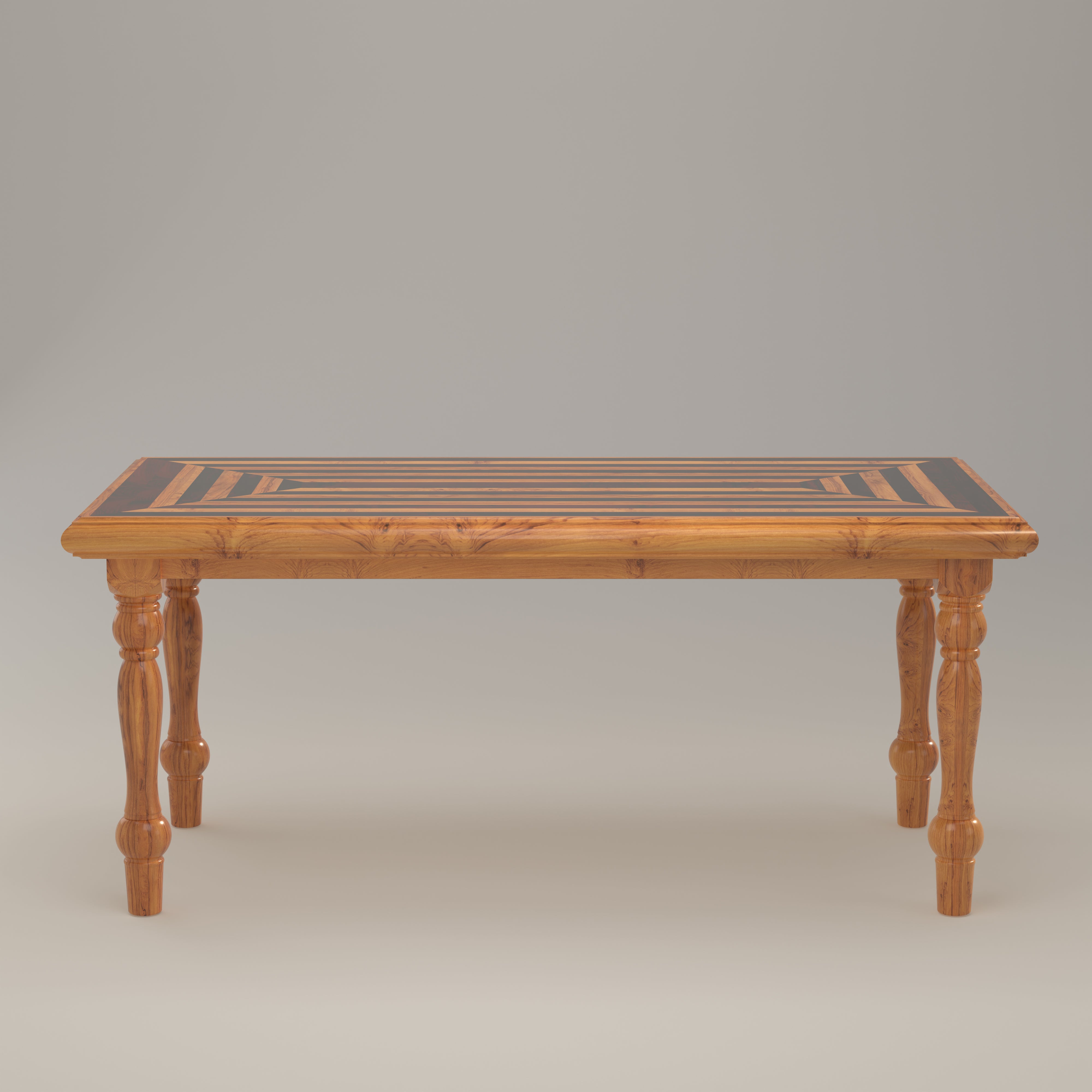 Unique Top Reverse Handmade Designed Antique Wooden Dining Table Dining Table