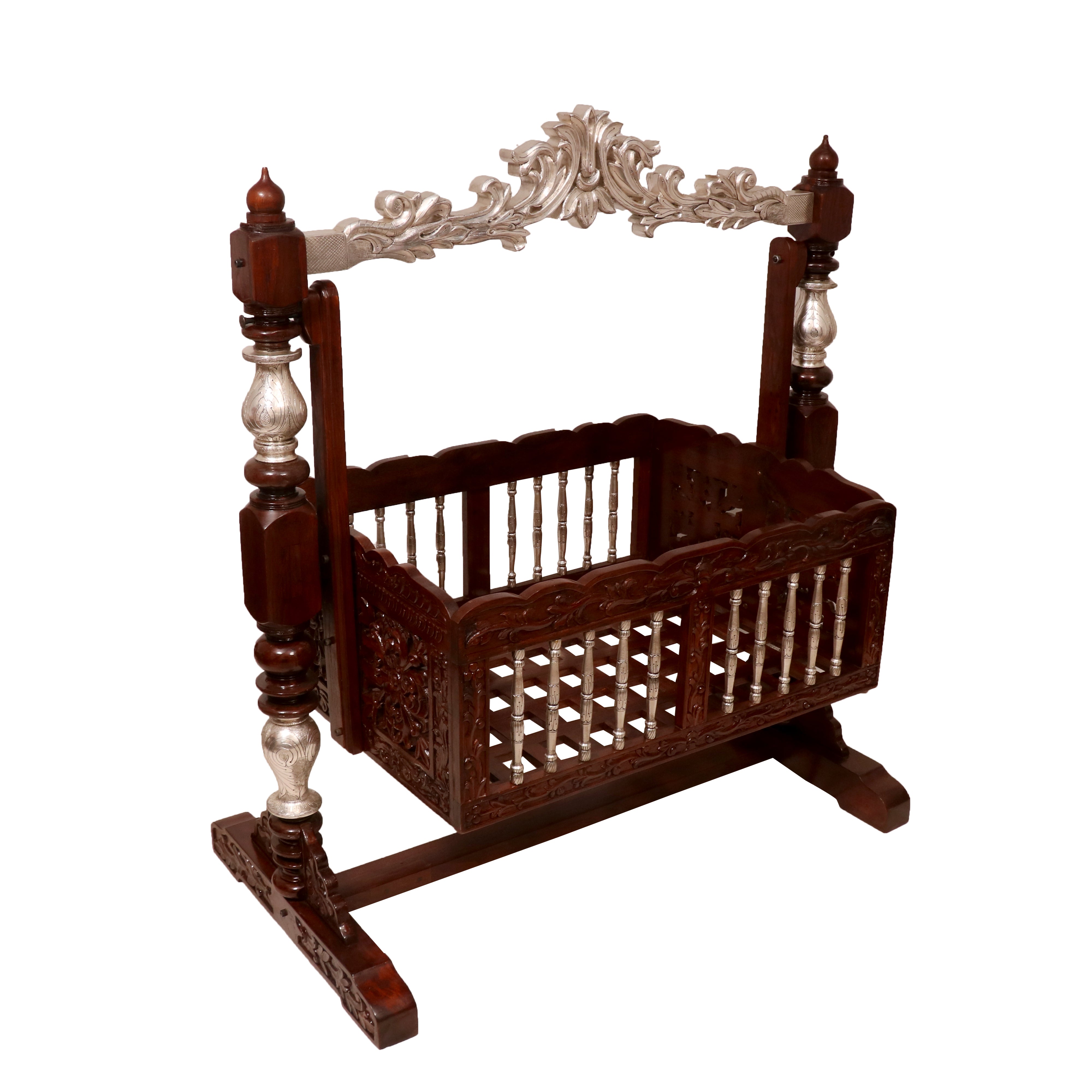 Teak crib cheap