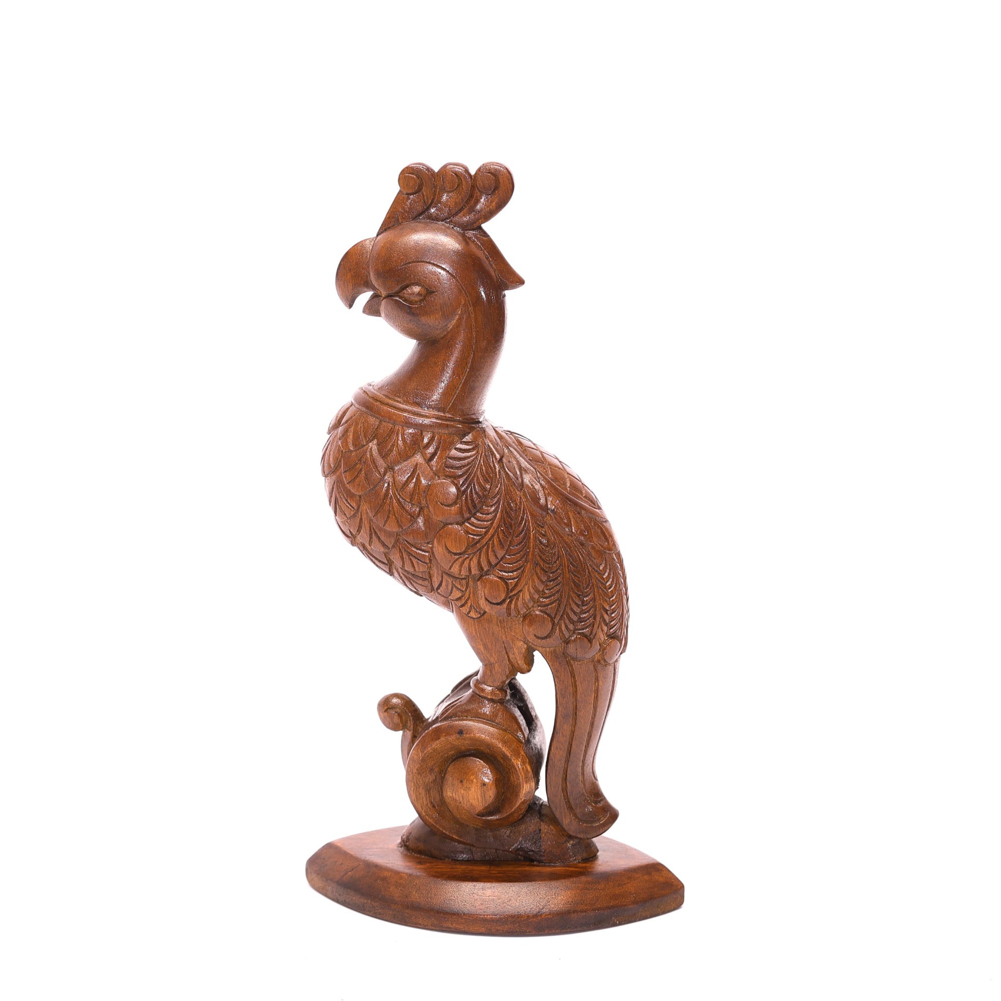 Wooden Beautifully Carved Bird Animal Figurine