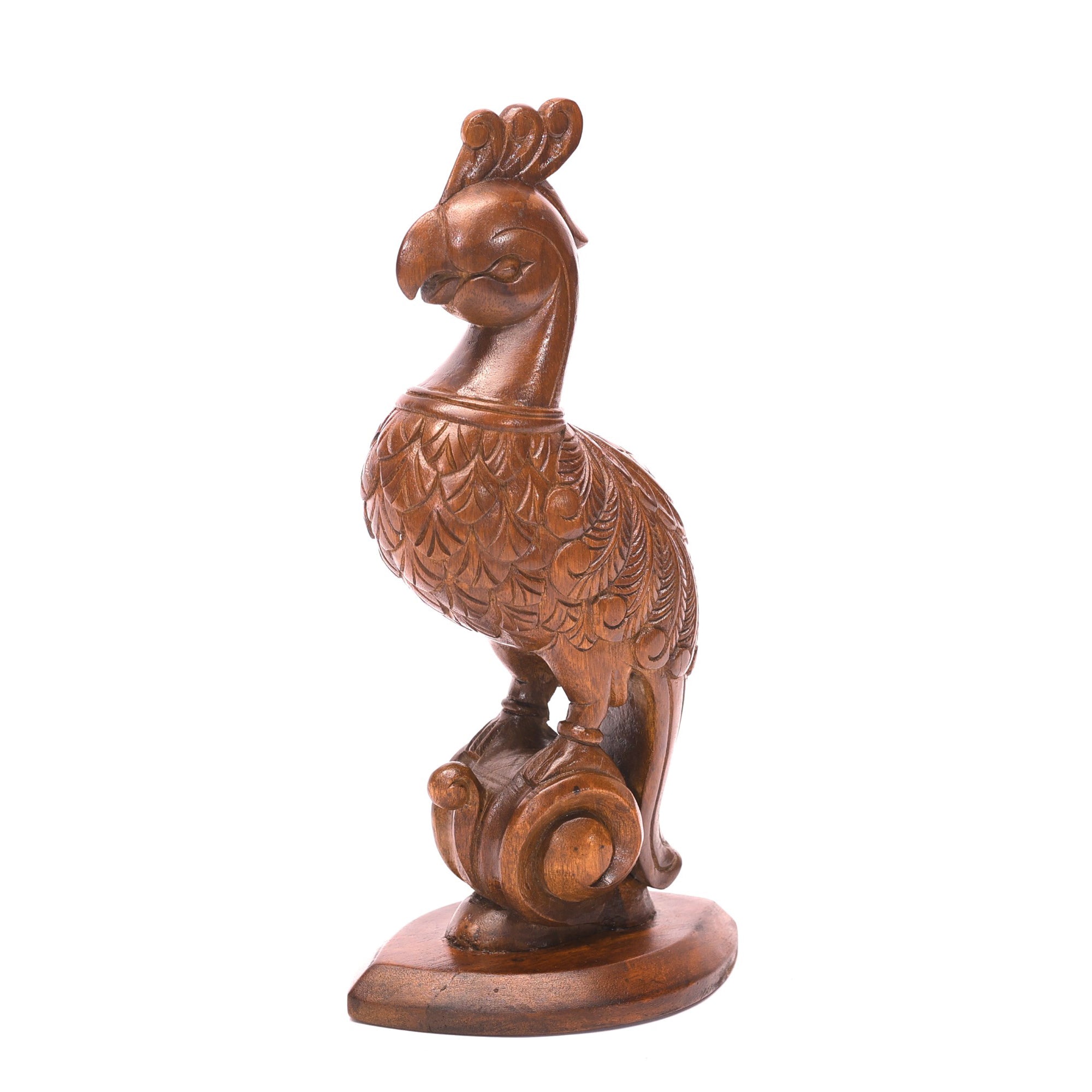 Wooden Beautifully Carved Bird Animal Figurine