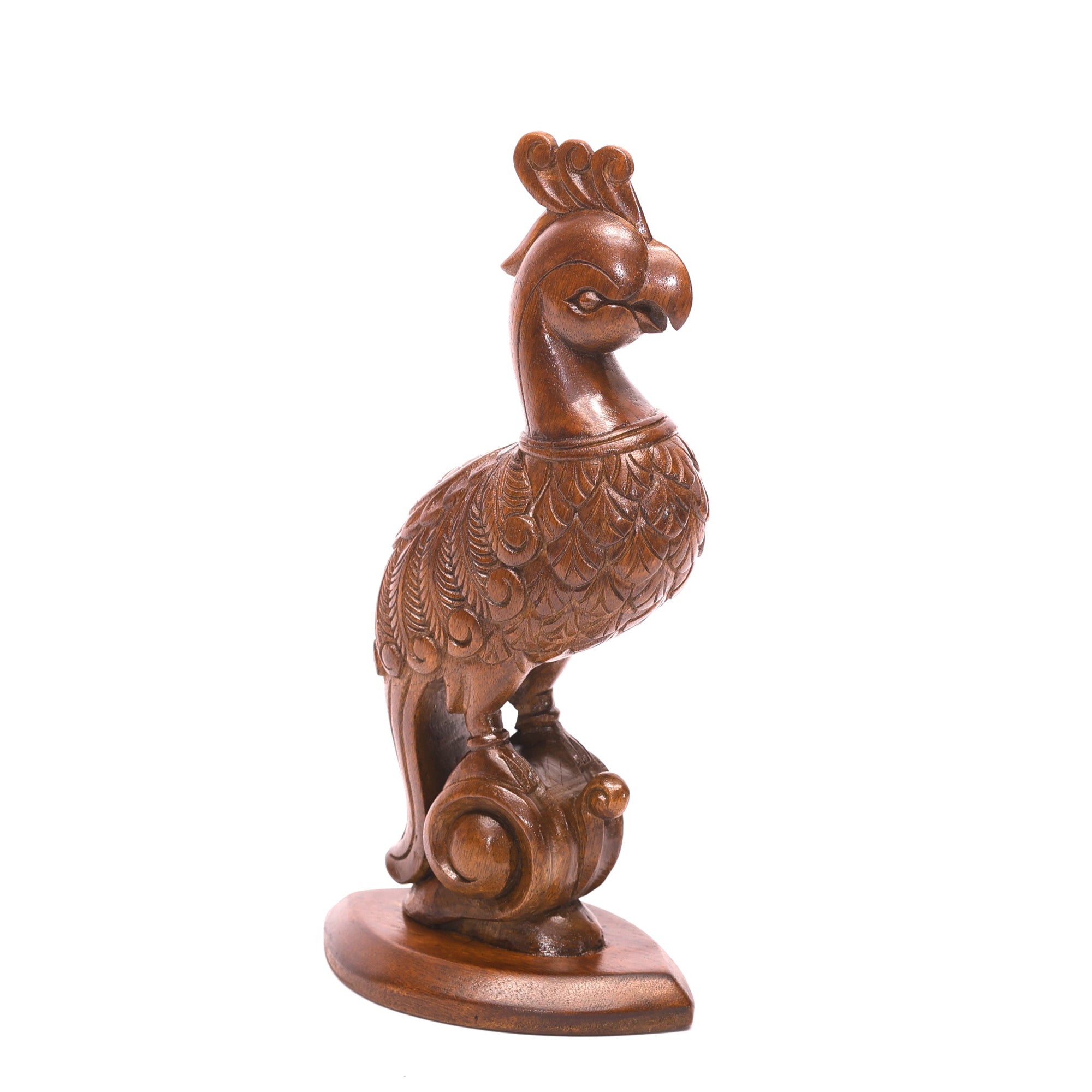 Wooden Beautifully Carved Bird Animal Figurine